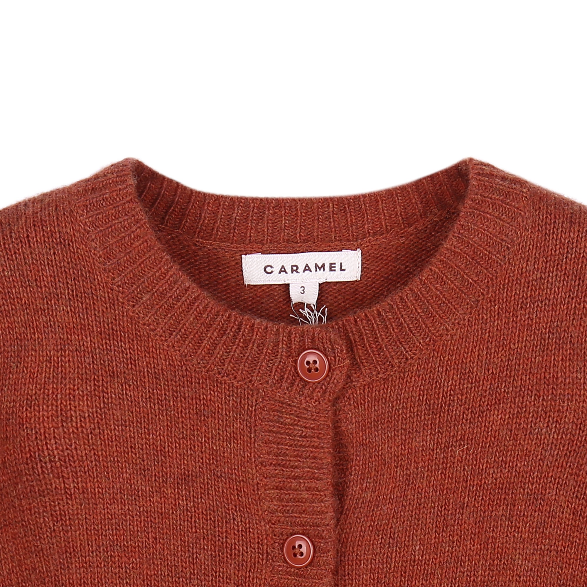 Girls Red Knitted Cardigan
