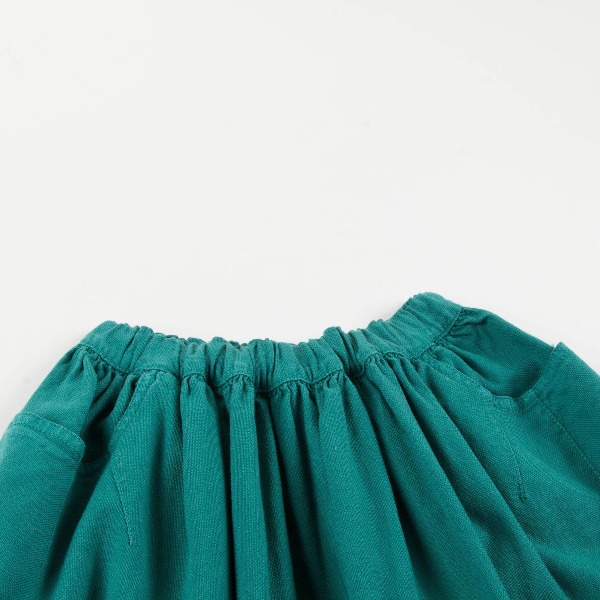 Girls Sea Green Cotton Skirt