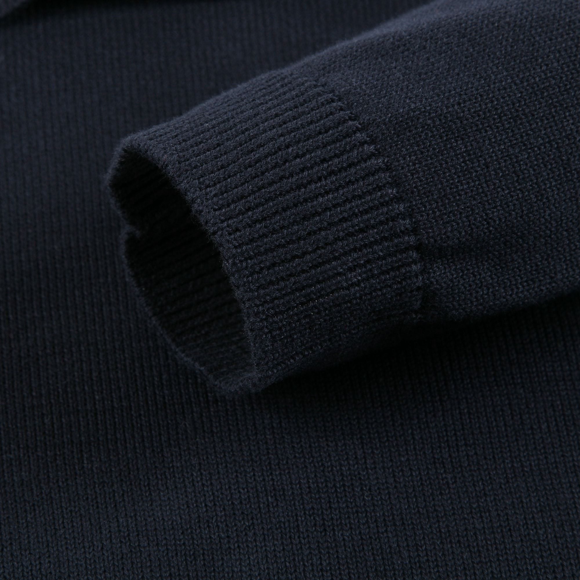 Girls Navy Blue Cotton Swerter