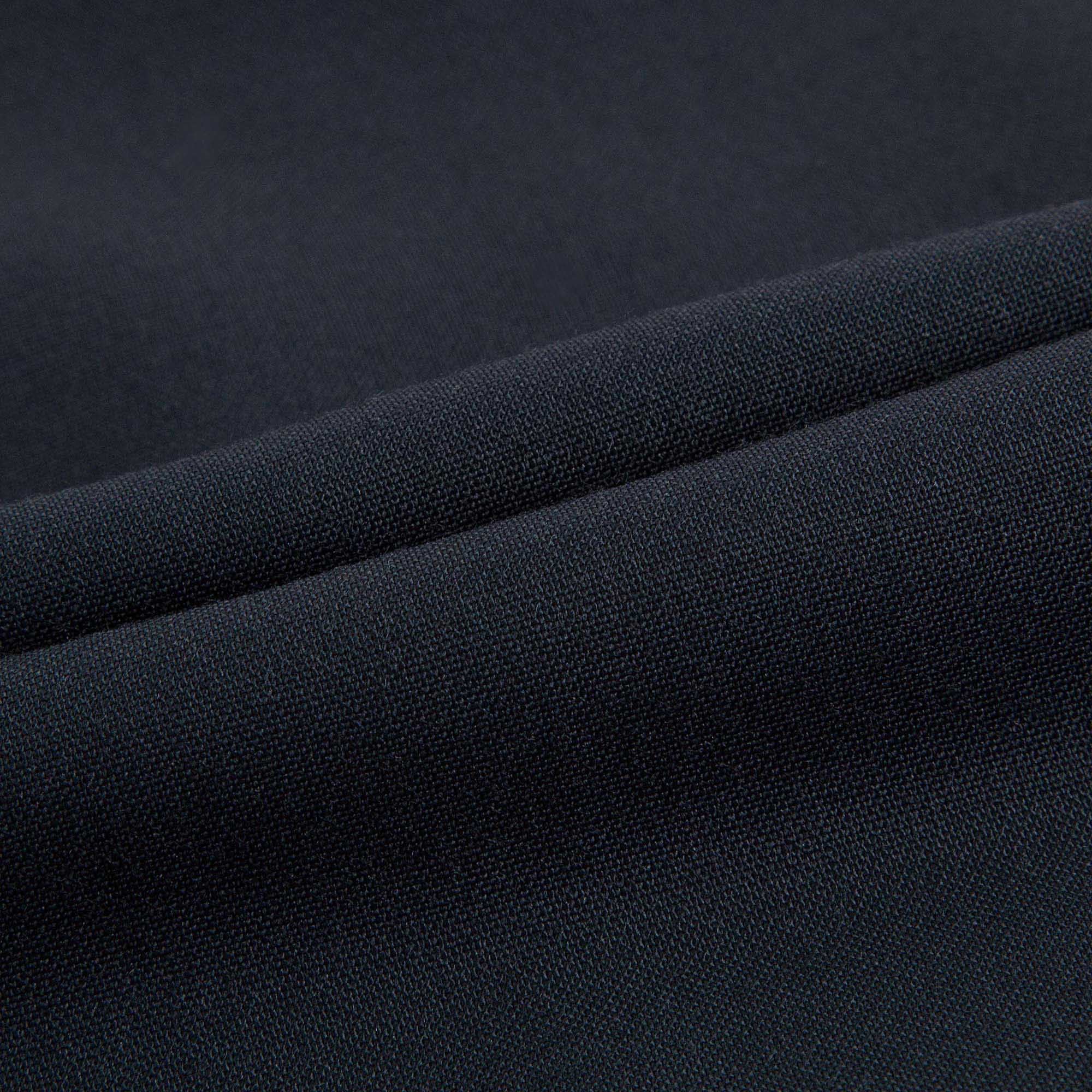 Girls Navy Blue Wool Dress With Patch Pocket