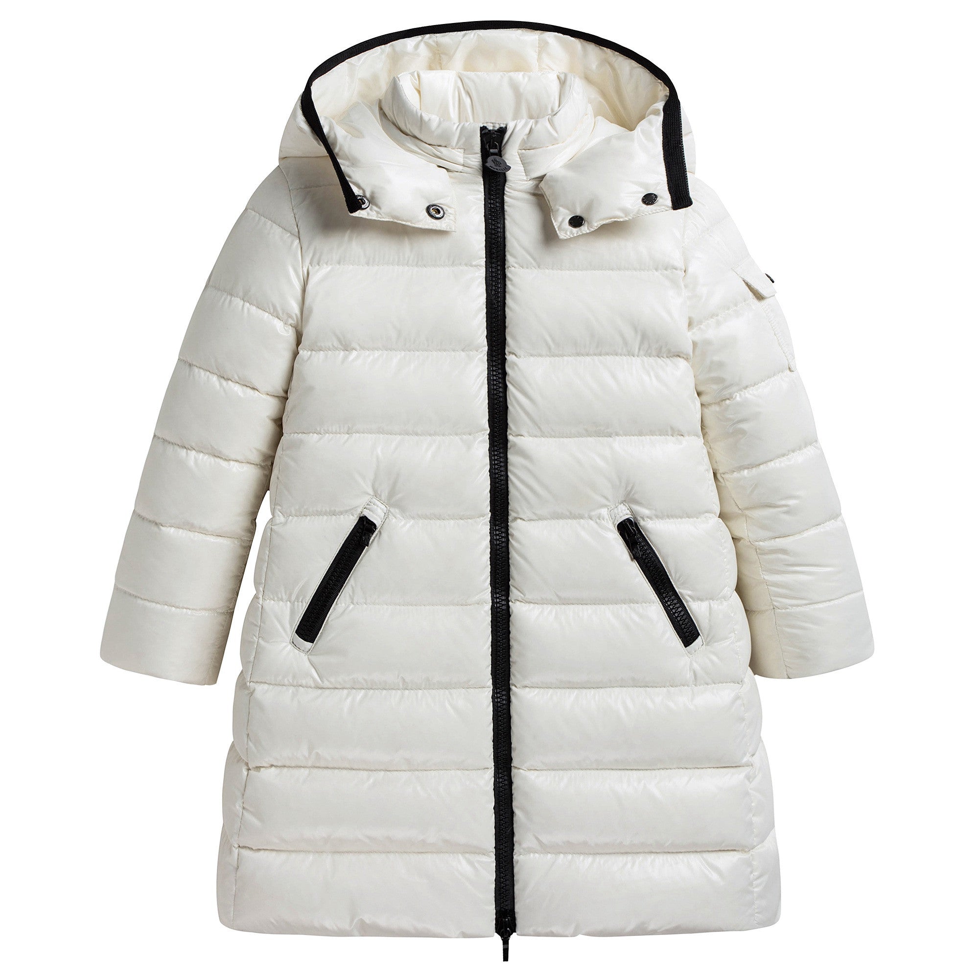 Girls Ivory "Moka" Down Padded Coat