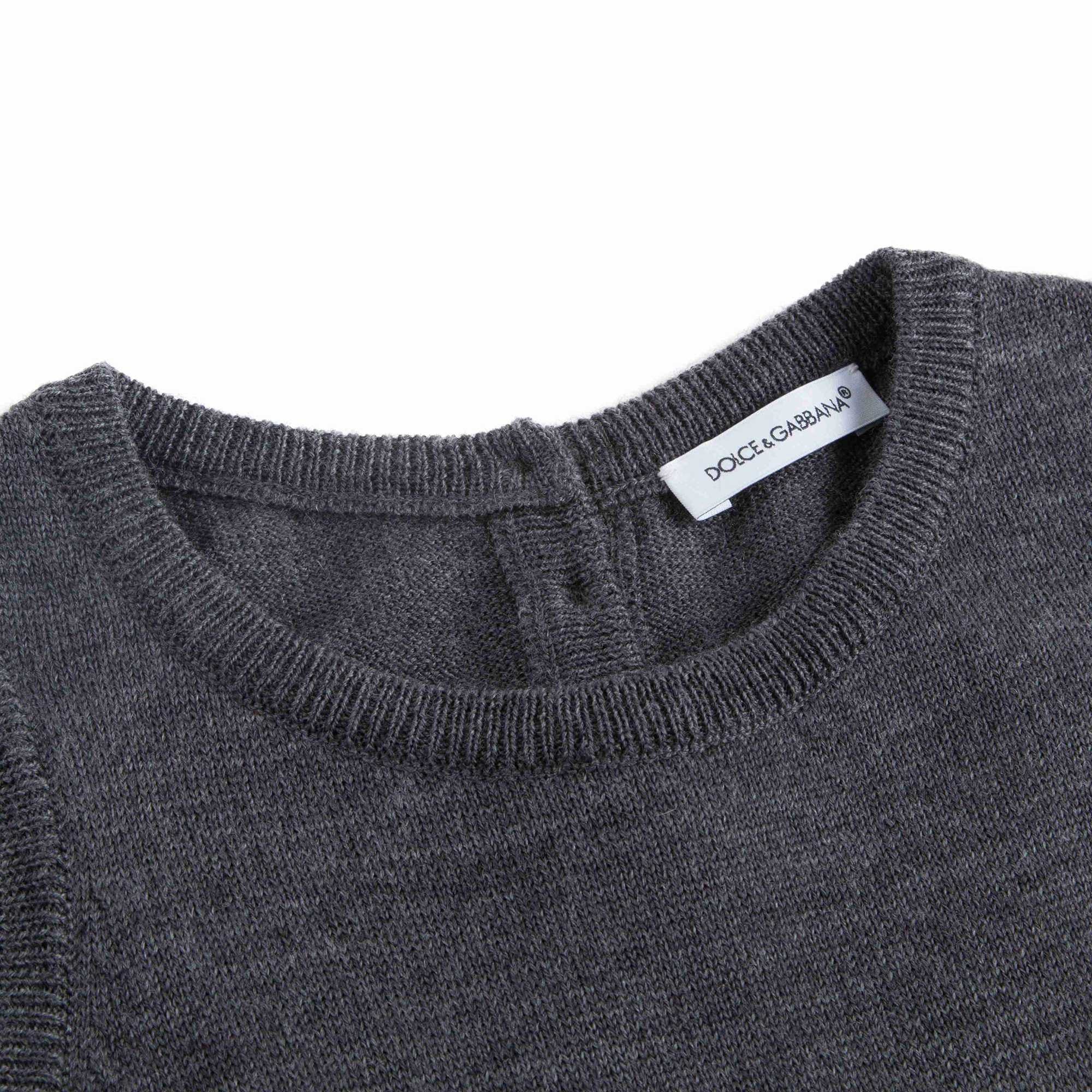 Girls Grey Ladybird Dress