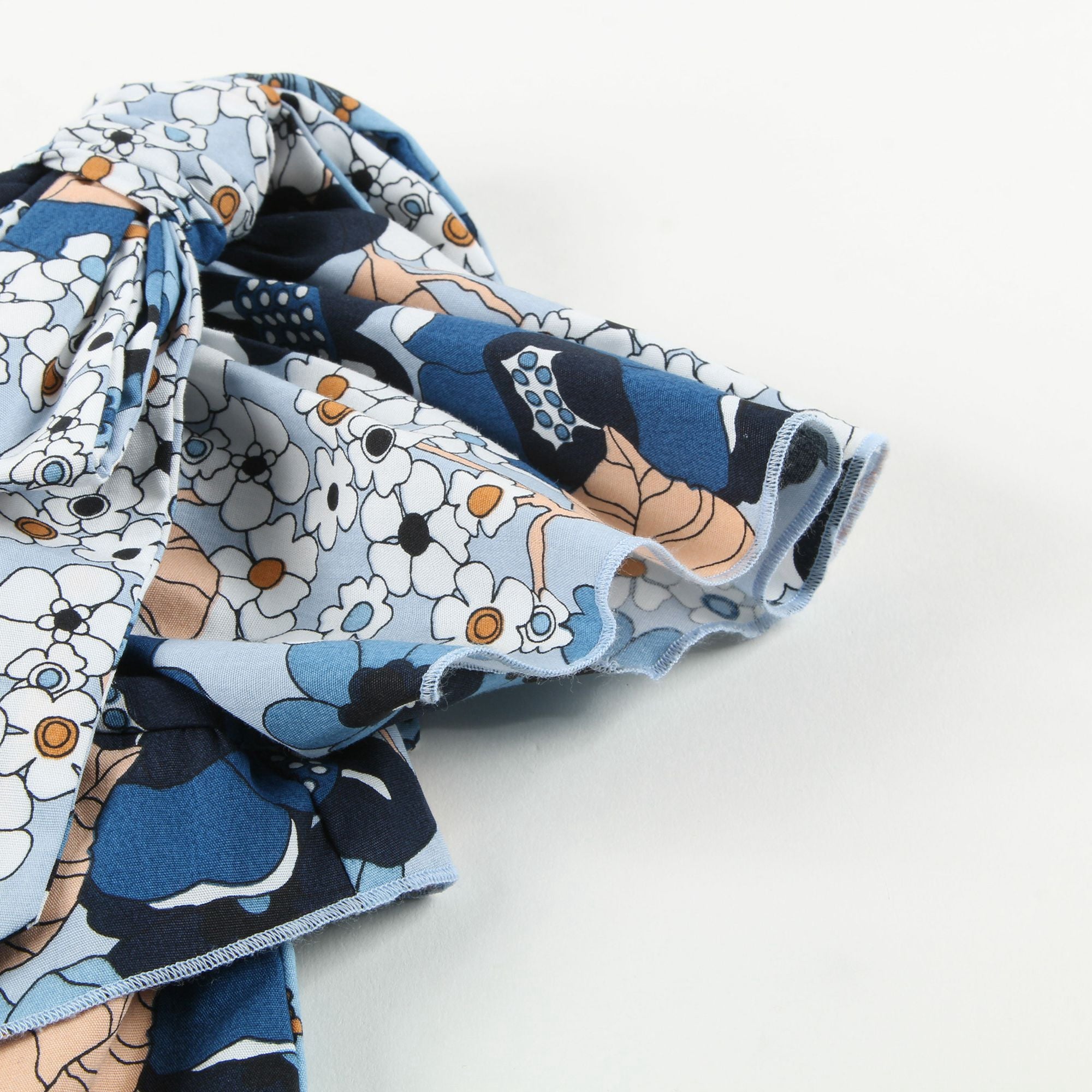 Baby Girls Marine Blue Cotton Dress