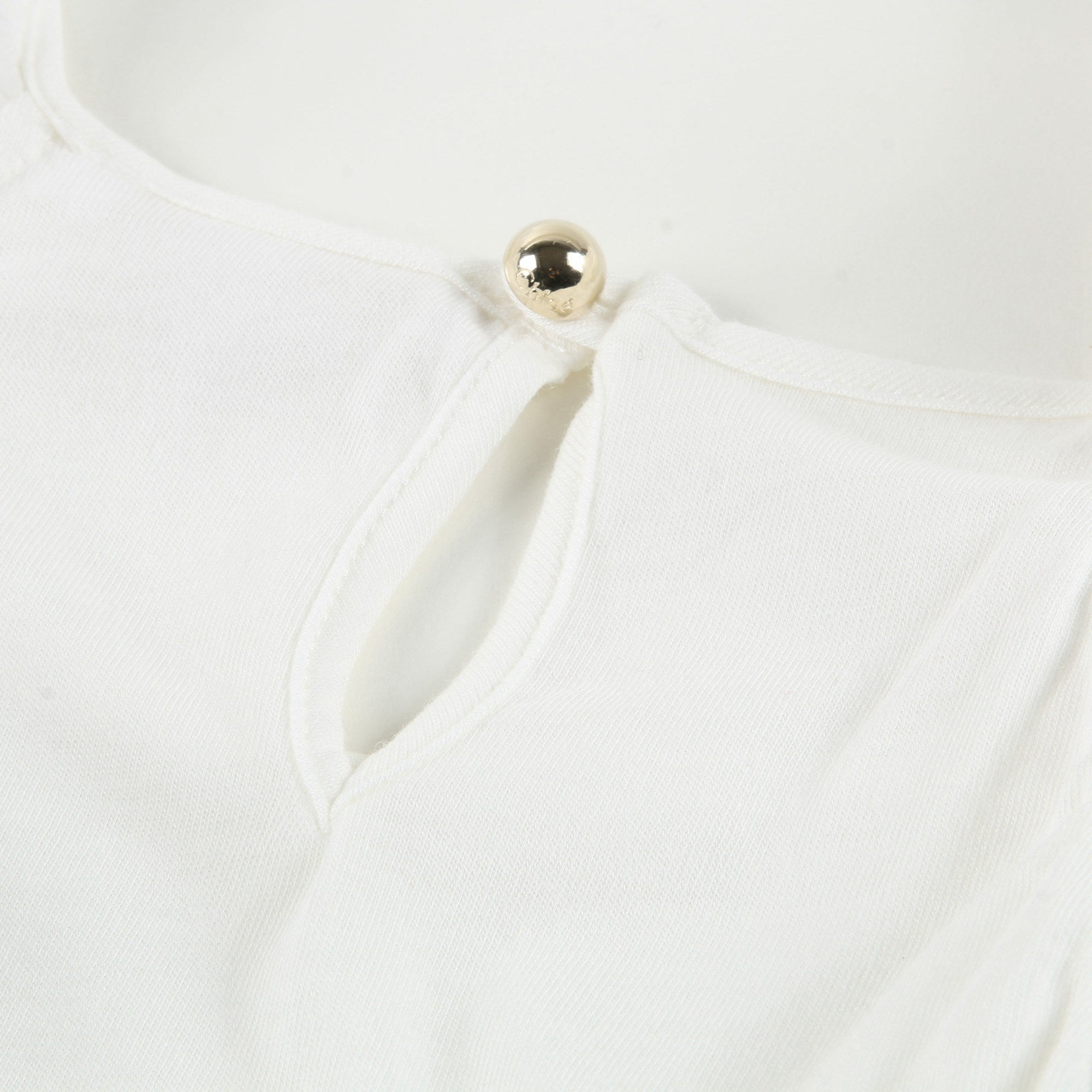 Girls White Cotton Top