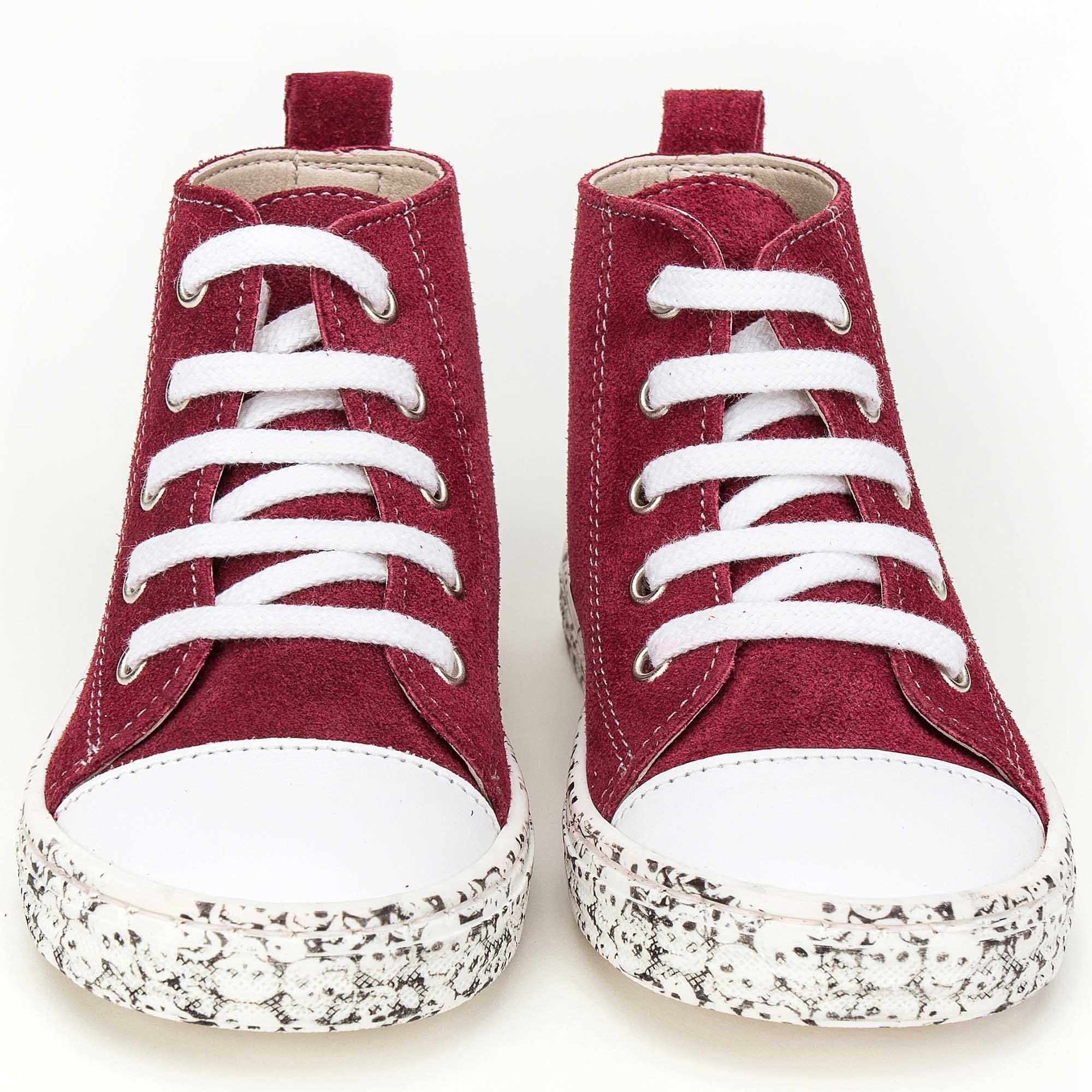 Girls Red High Top Mooring Rope Shoes