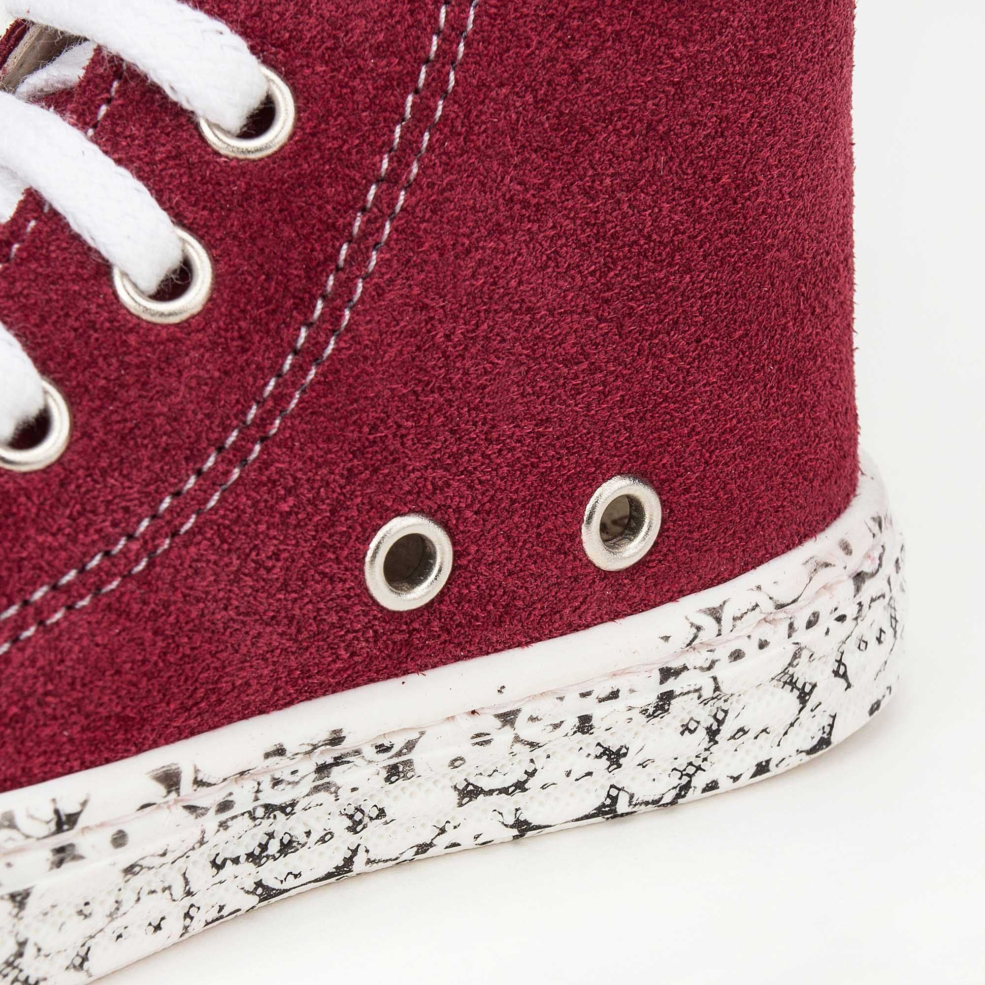 Girls Red High Top Mooring Rope Shoes