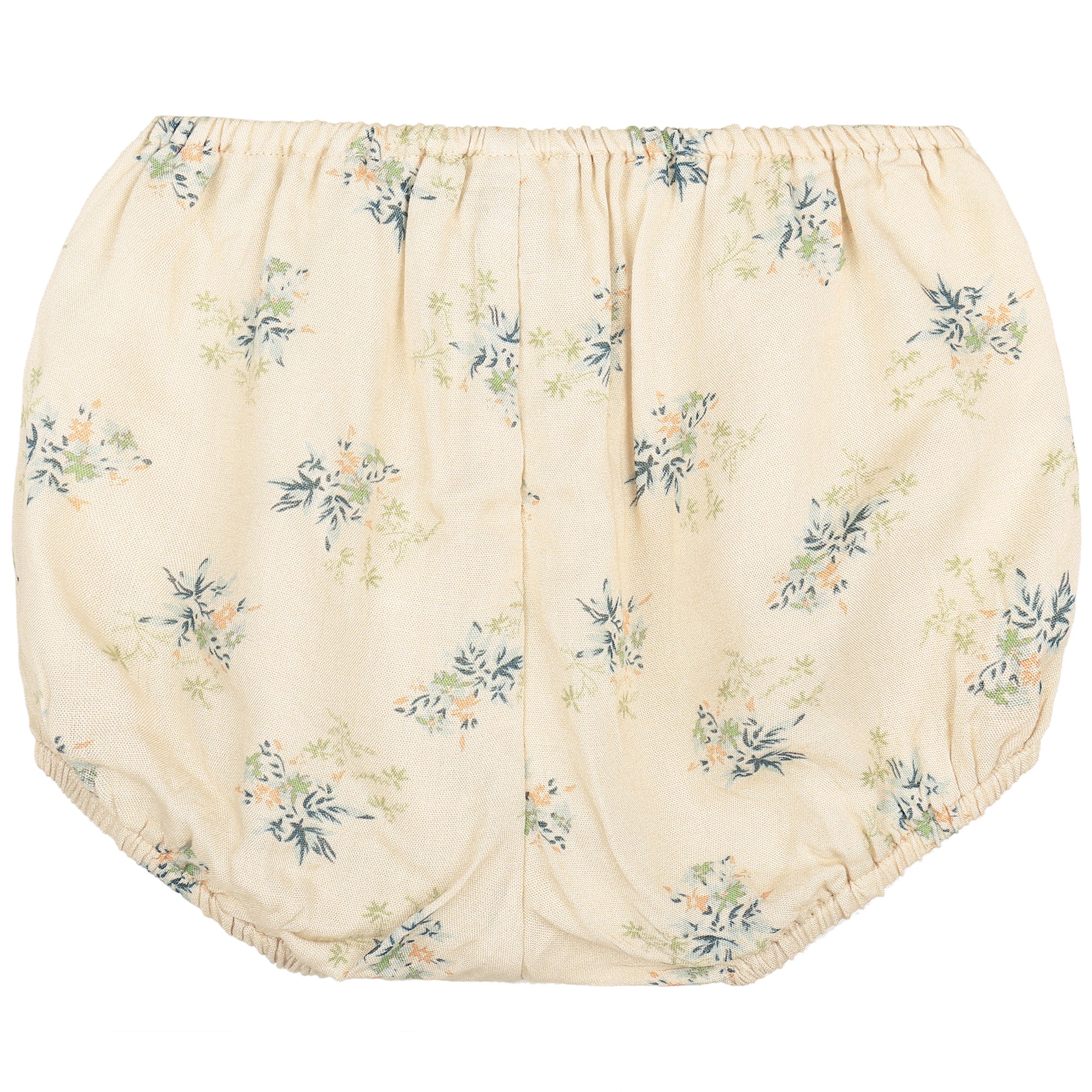 Girls Ivory Flowers Printed Bloomer