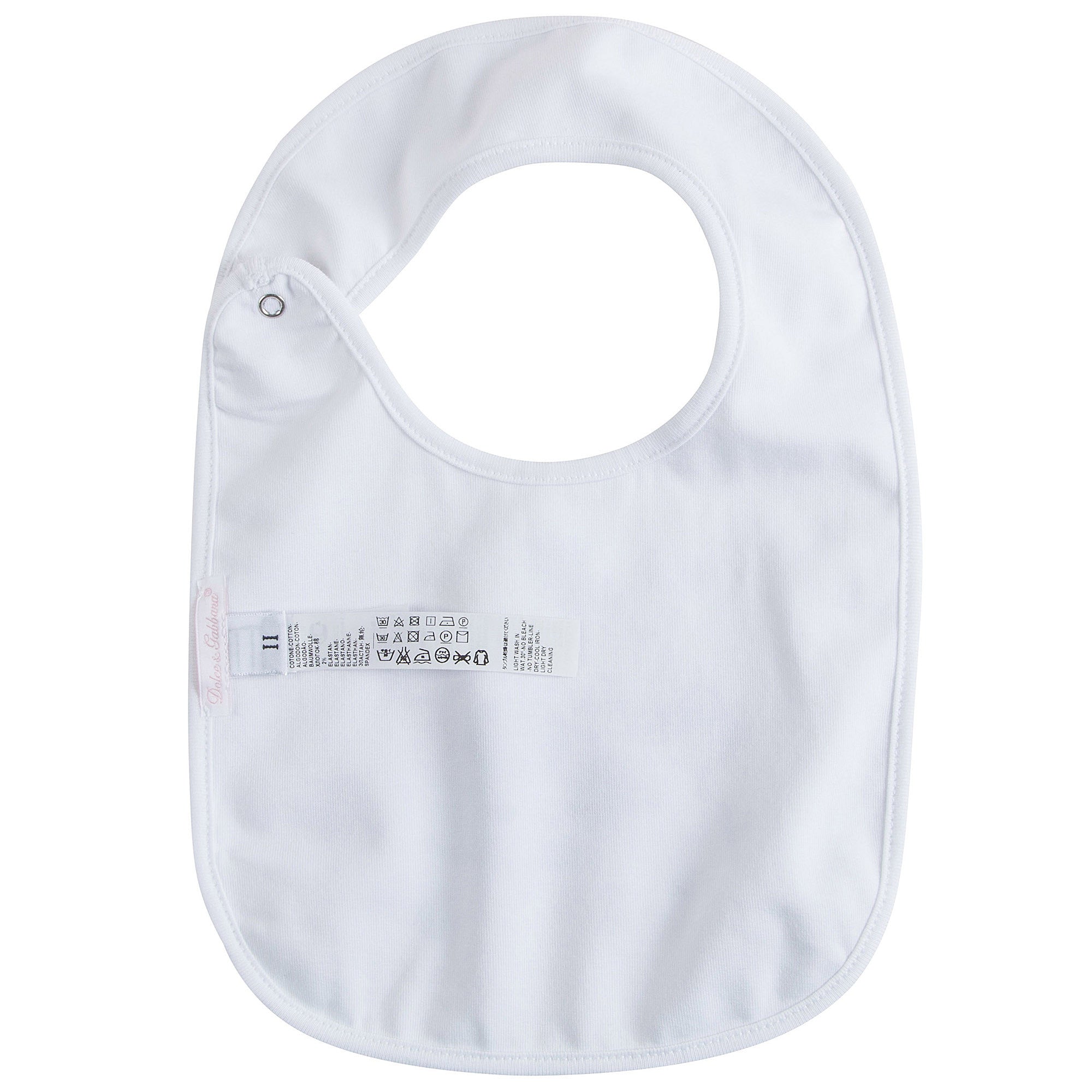 Baby Girls White Fancy Printed Bodysuit & Bib Gift Box Set