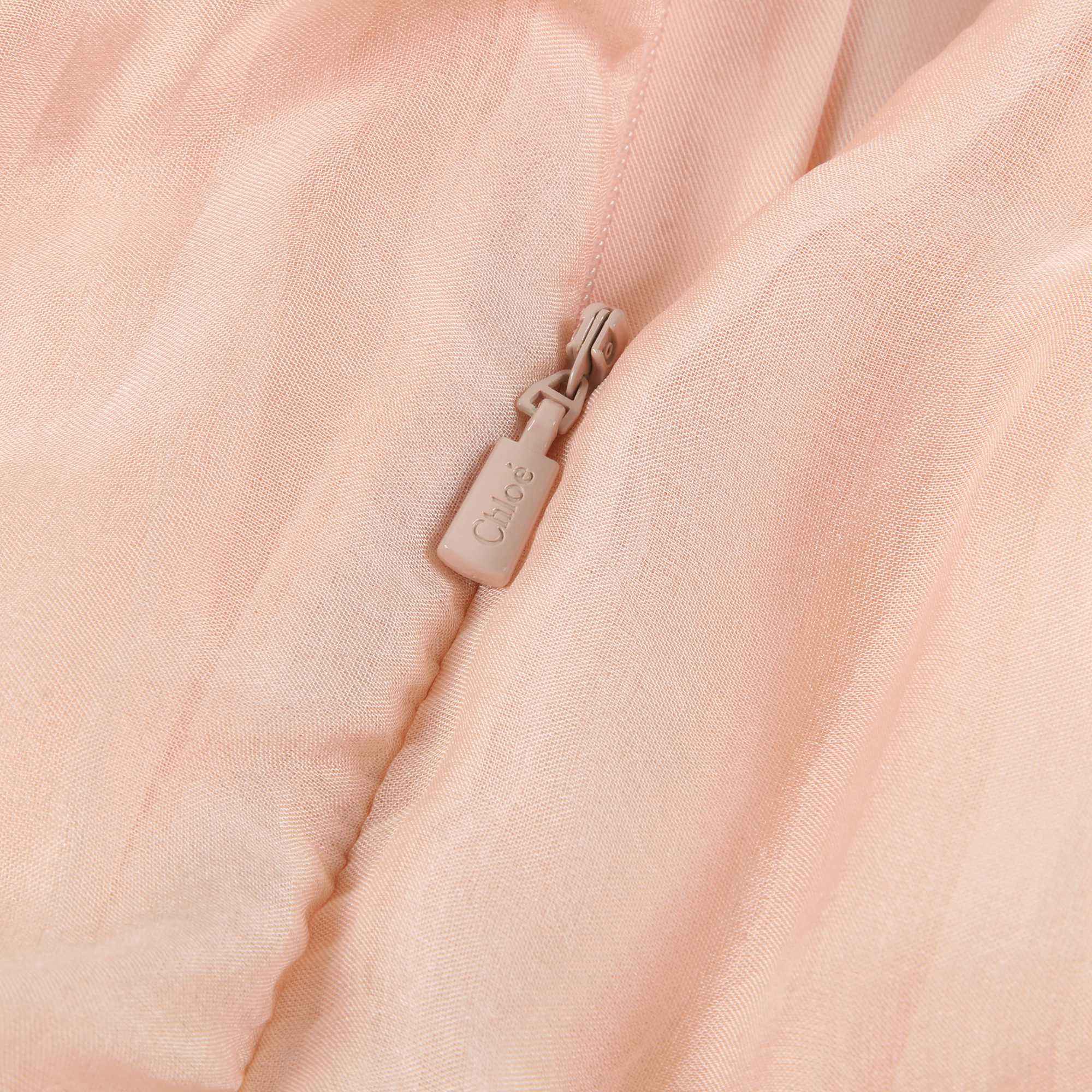 Girls Pink Soie Dress
