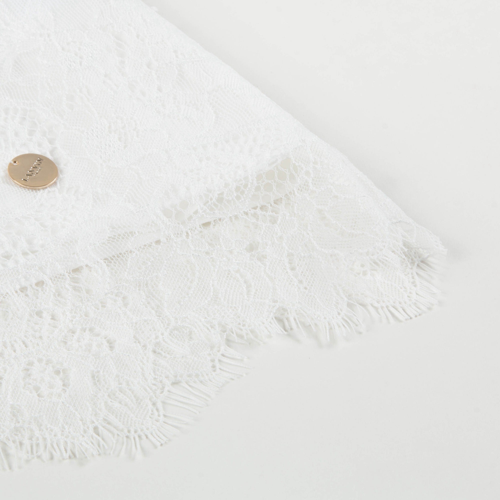 Girls White Lace T-shirt