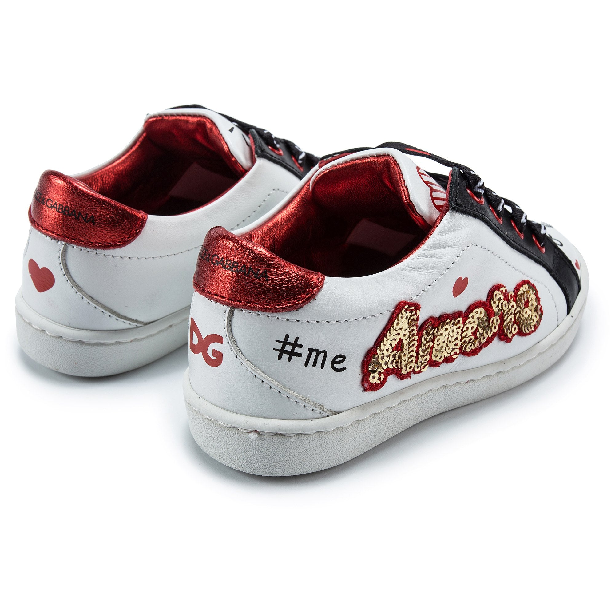 Girls White & Multicolor Calf Shoes