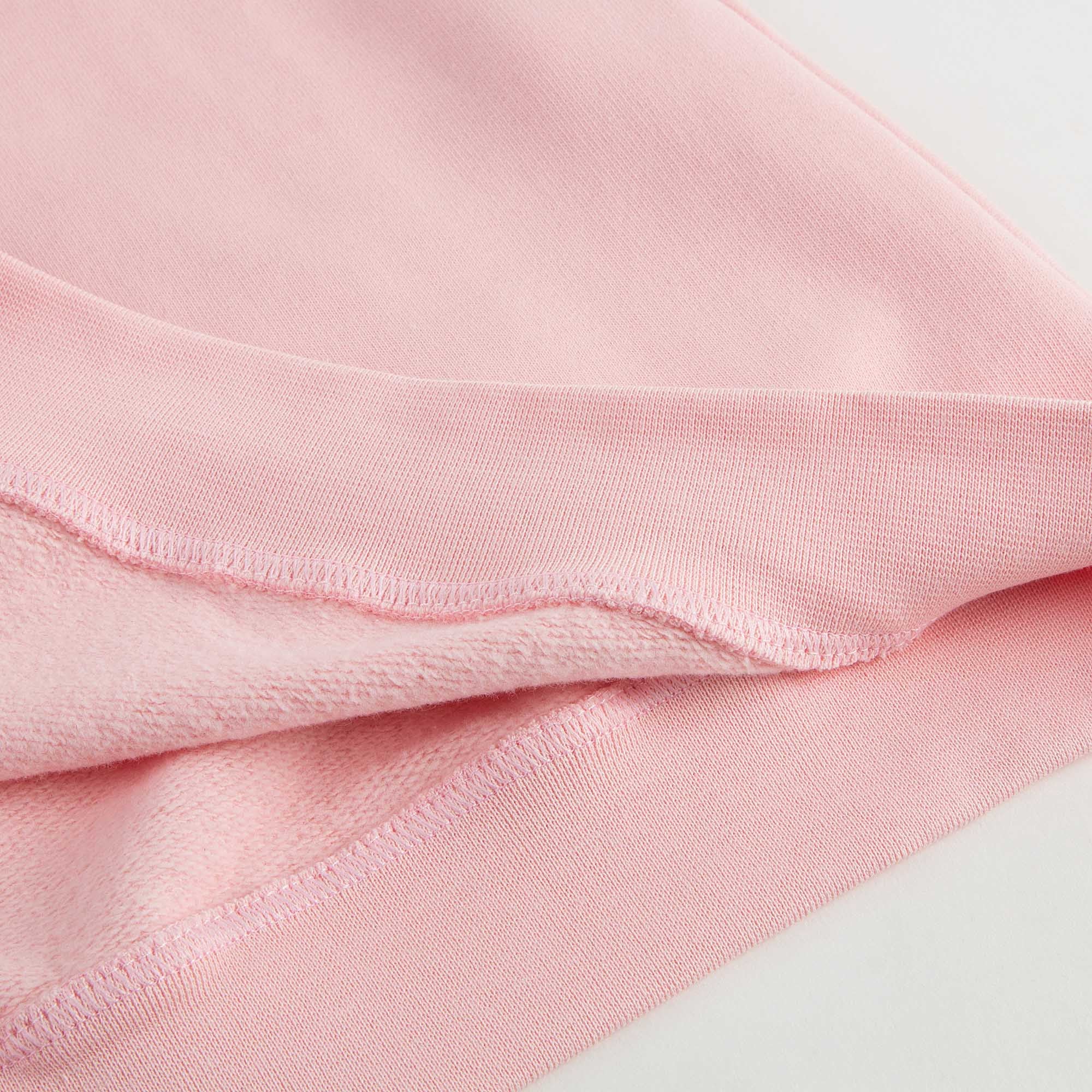 Girls Pink Rib Cuffs Cotton Maxi Sweatshirt