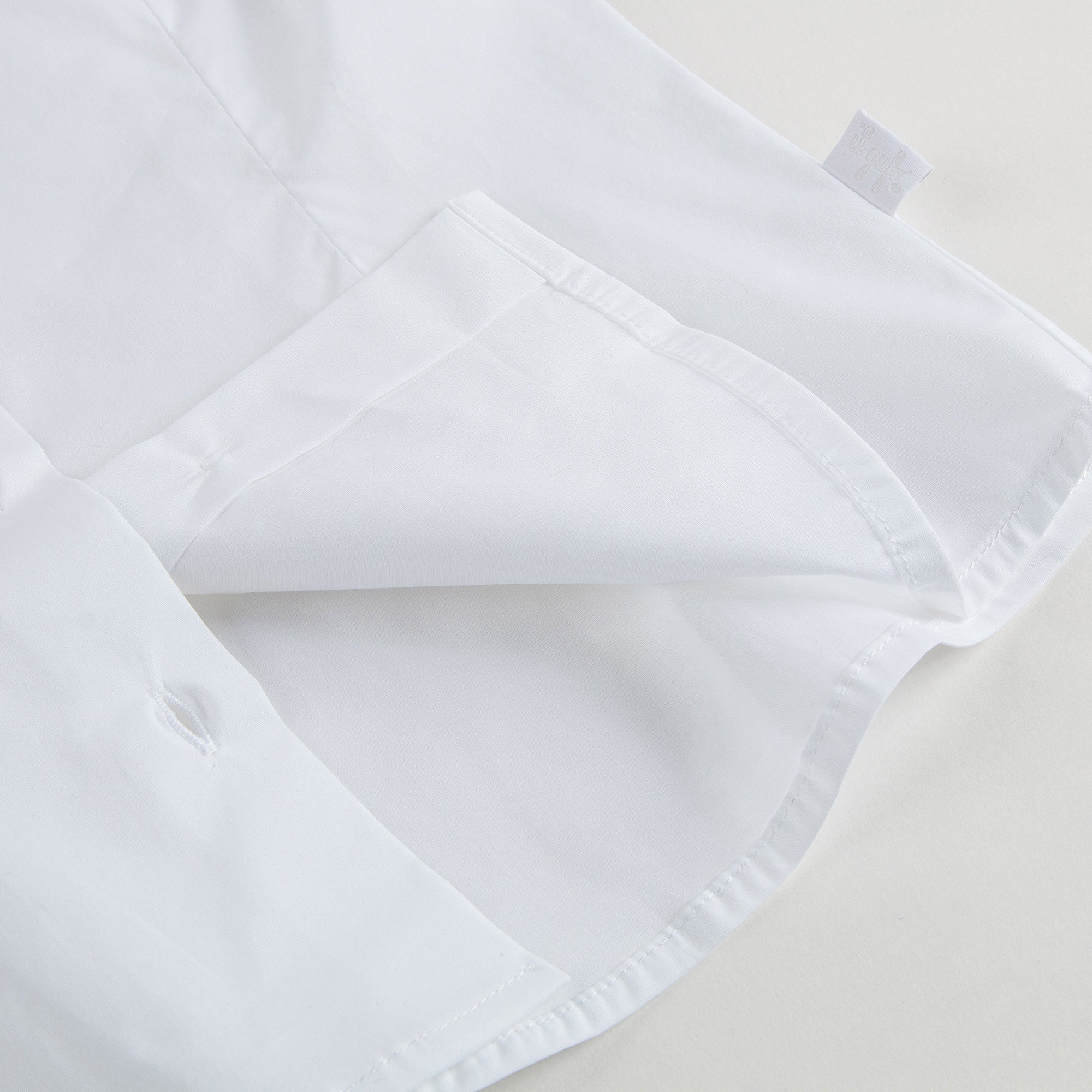Girls White Cotton Ruffled Collar Blouse