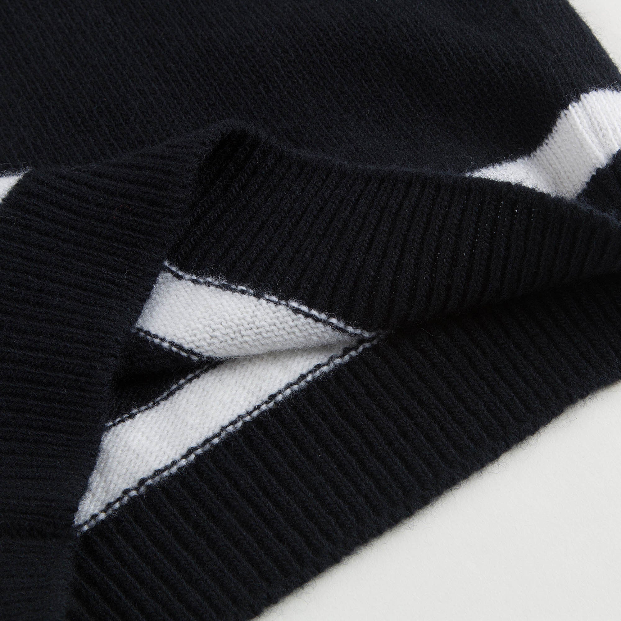 Girls Navy Blue Wool Knitted Sweater