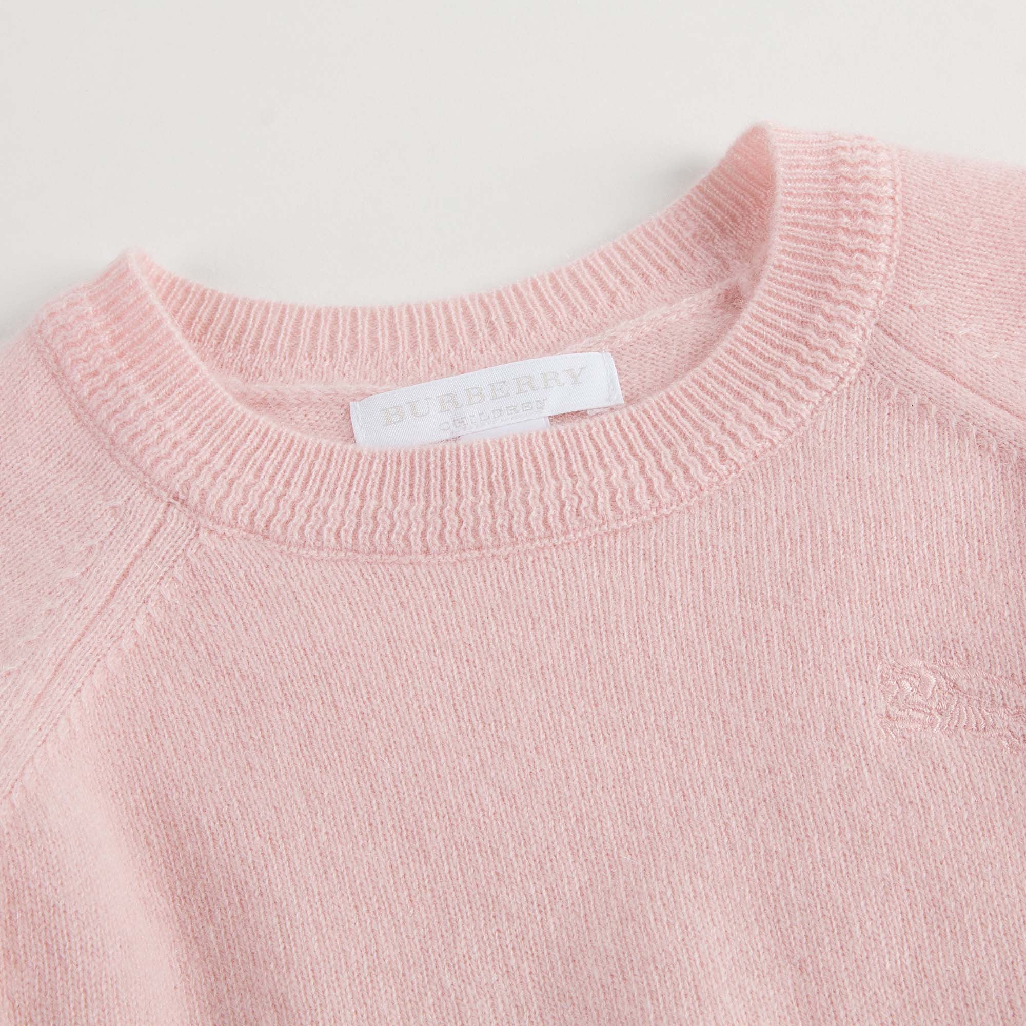 Girls Pink Cashmere Knitted Sweater