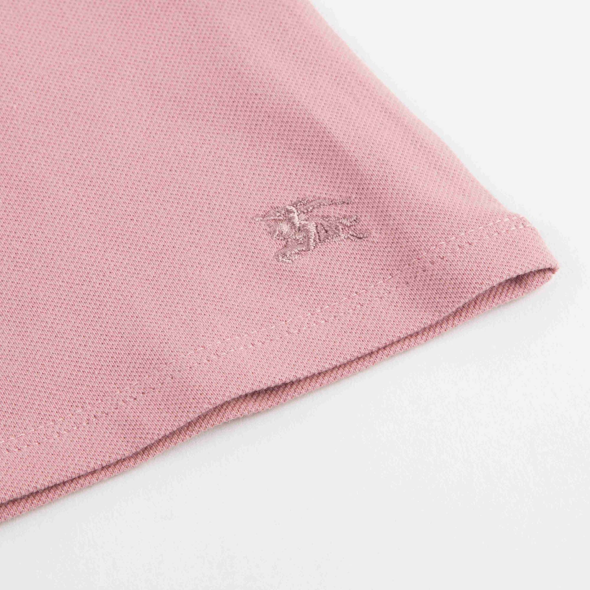 Girls Pink Cotton Piqu茅 Polo Shirt