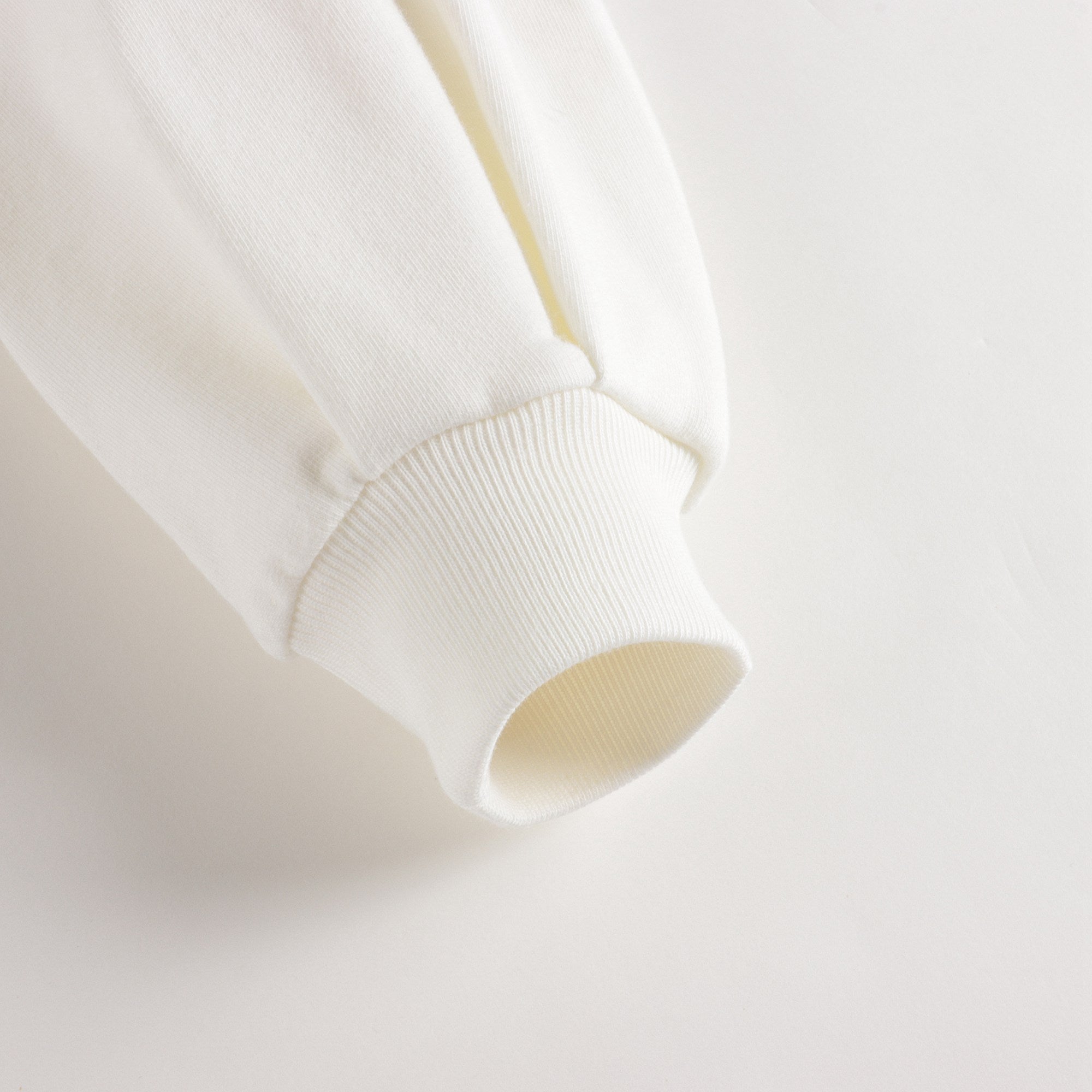 Girls White Cotton Sweatshirt