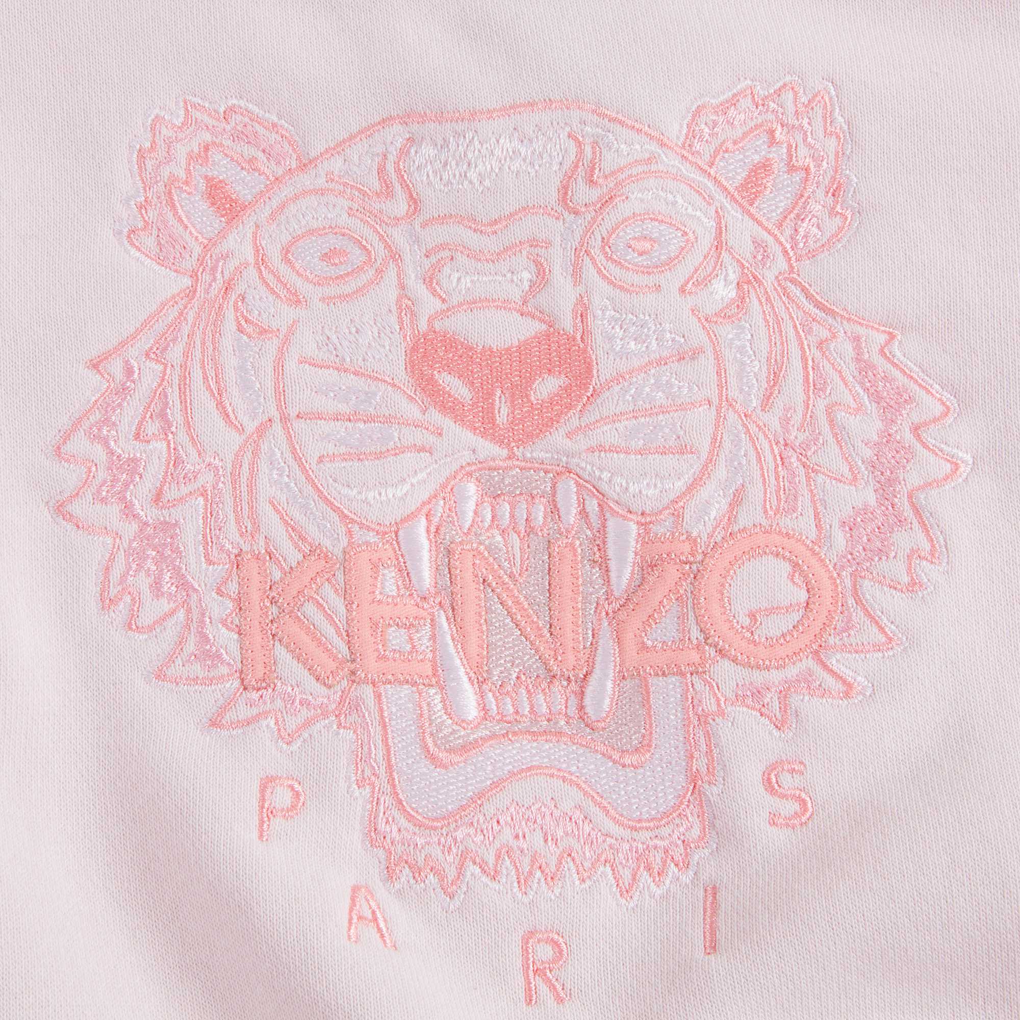 Baby Girls Light Pink Tiger Cotton Sweatshirt