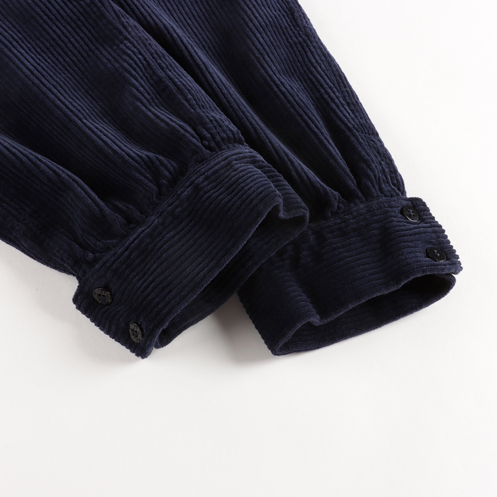 Girls Blue Velvet Trousers