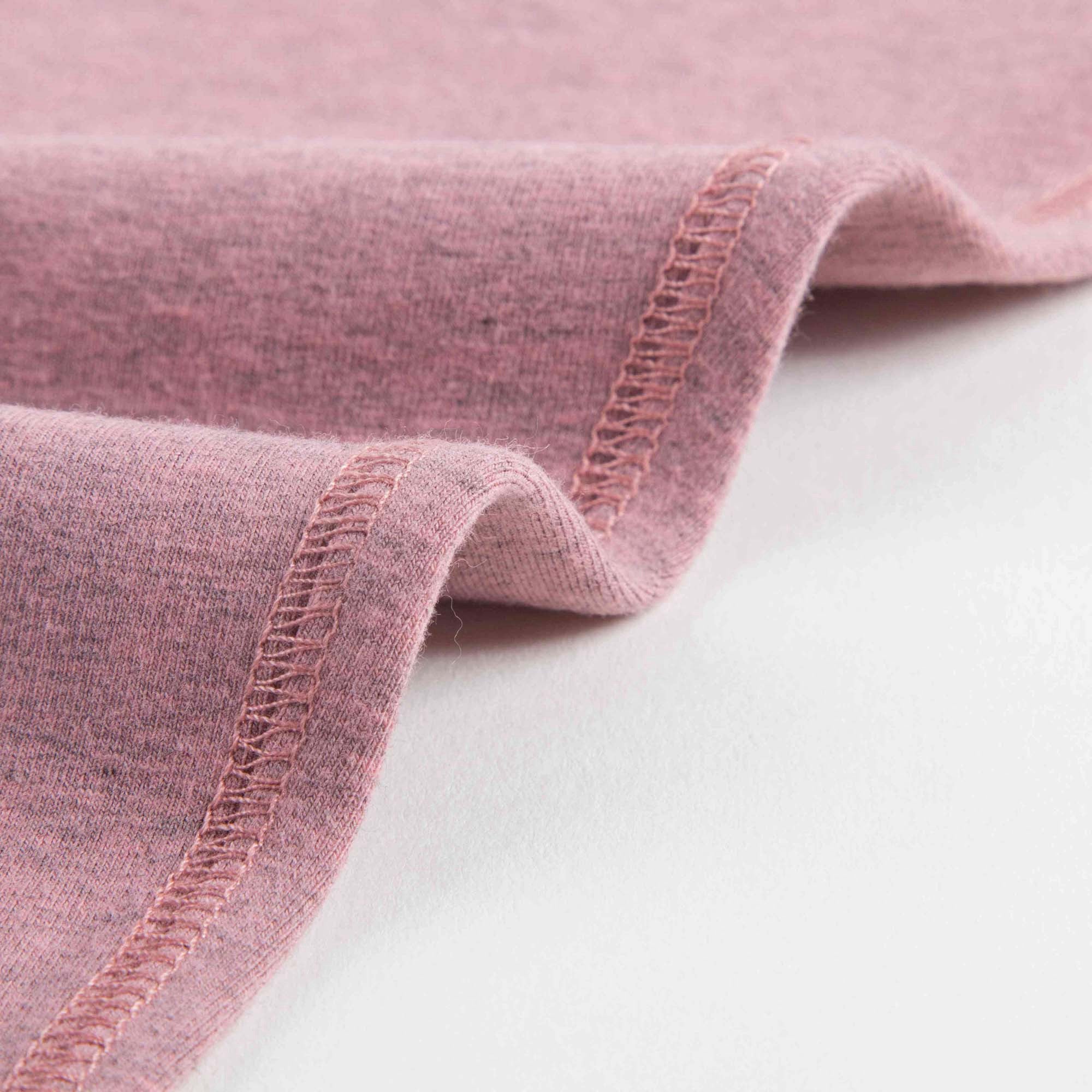 Girls Pink Cotton Leggings With Check Cuffs