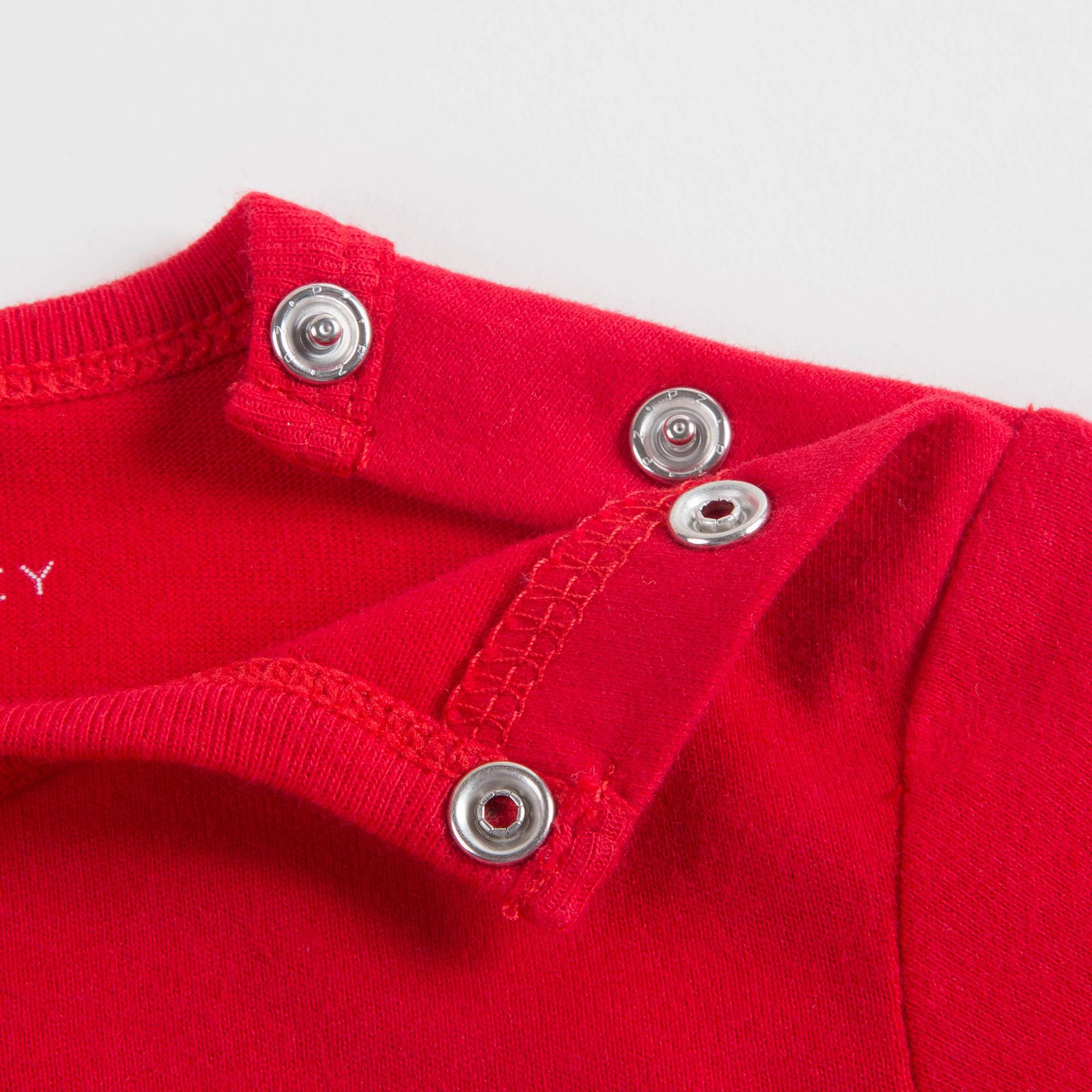 Baby Girls Red Cotton T-shirt