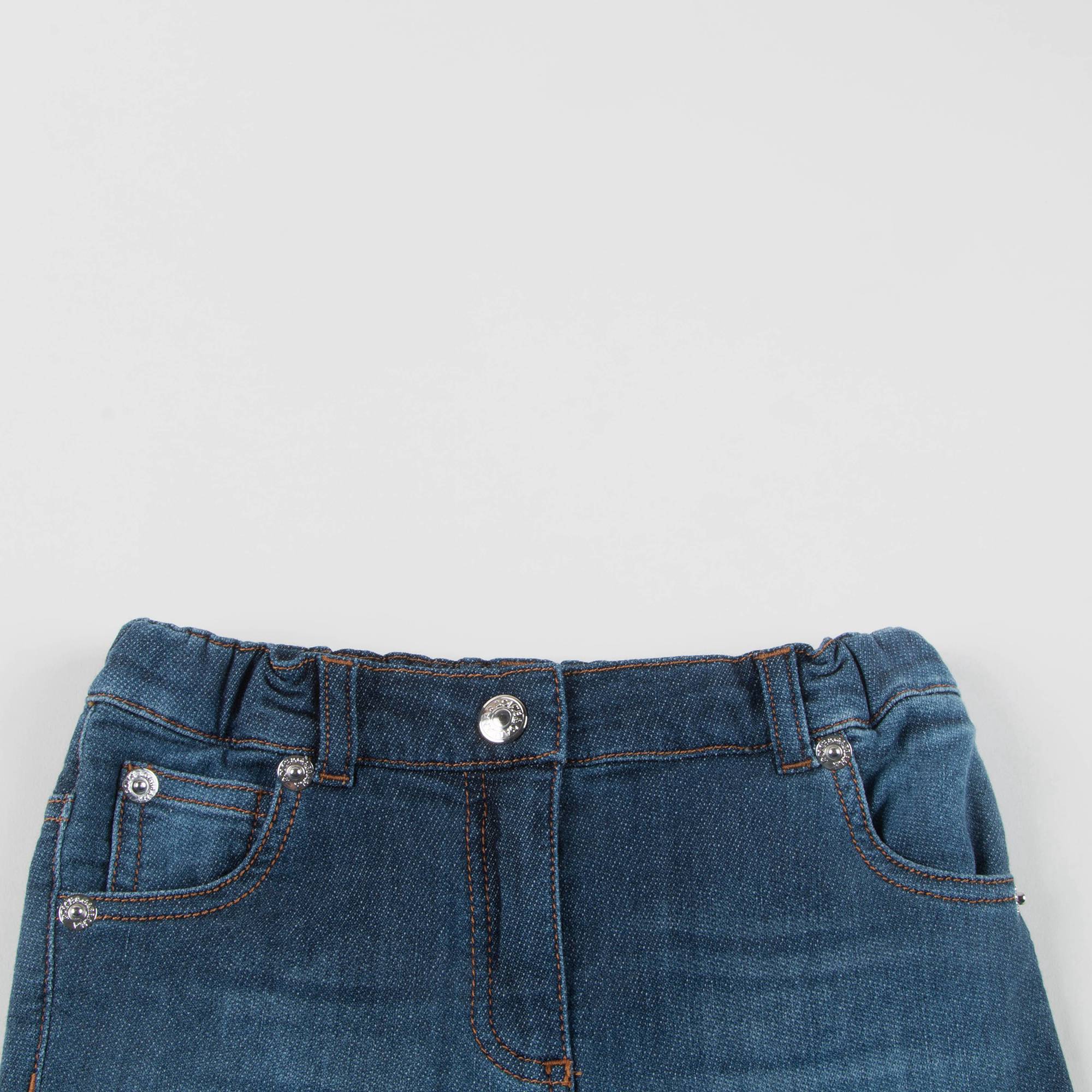 Baby Girls Blue Jean Cotton Trousers