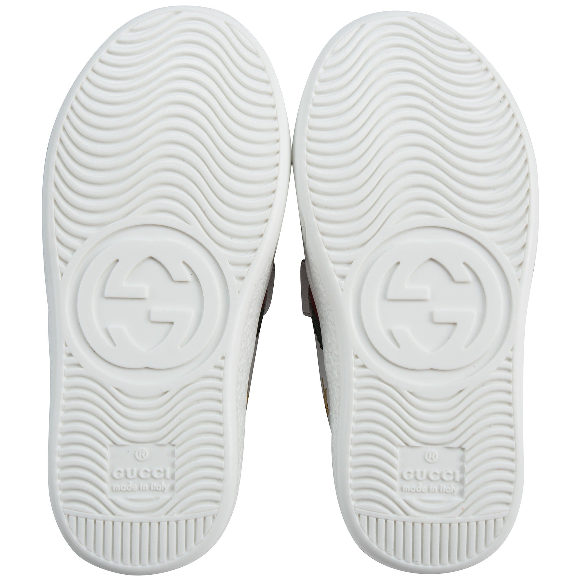 Girls & Boys White Velcro Leather Board Shoes