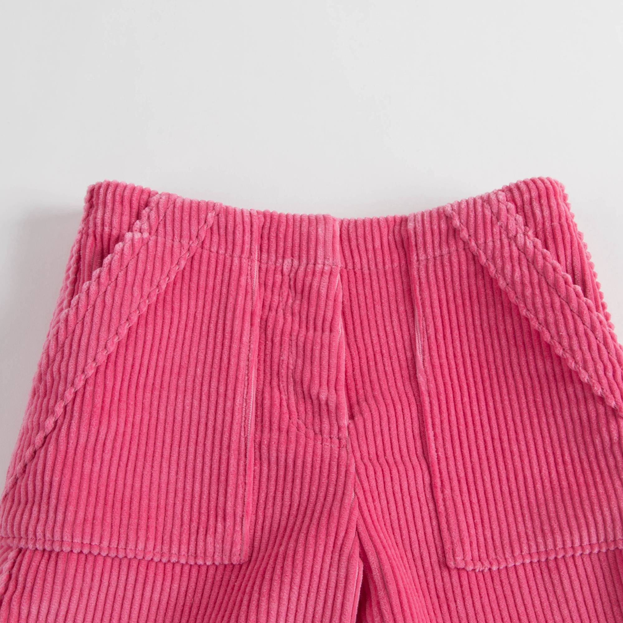 Girls Bright Rose Cotton Trousers