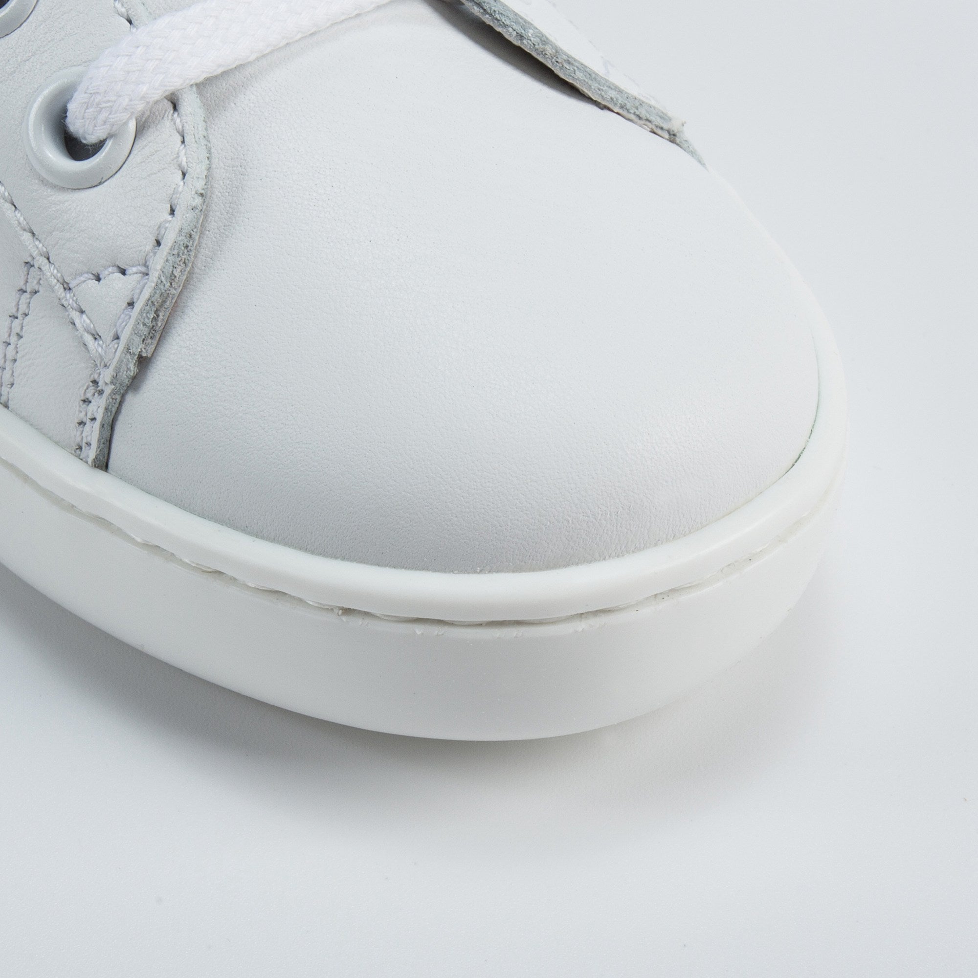 Girls & Boys White Leather Shoes