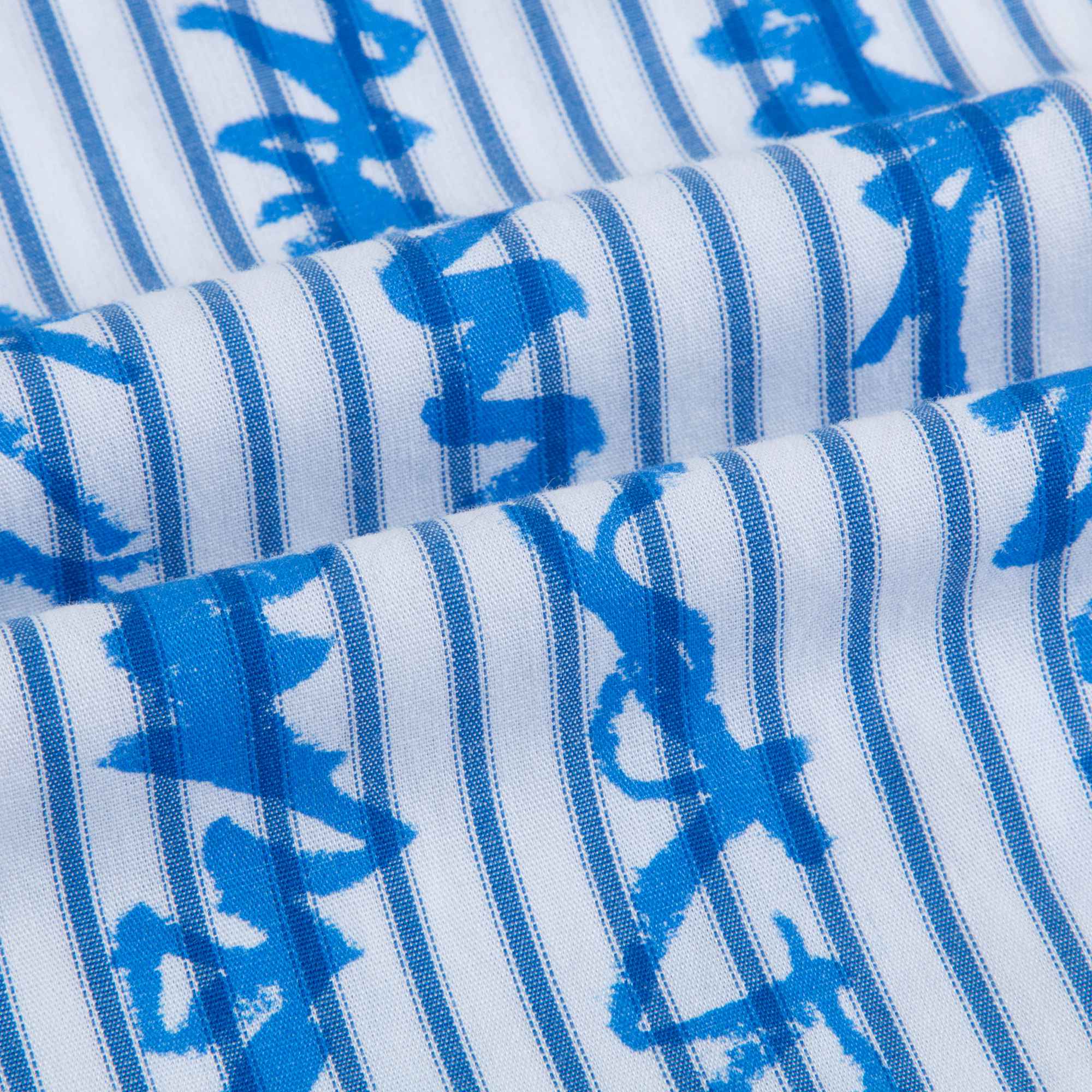 Girls Bright Blue Cotton Shirt
