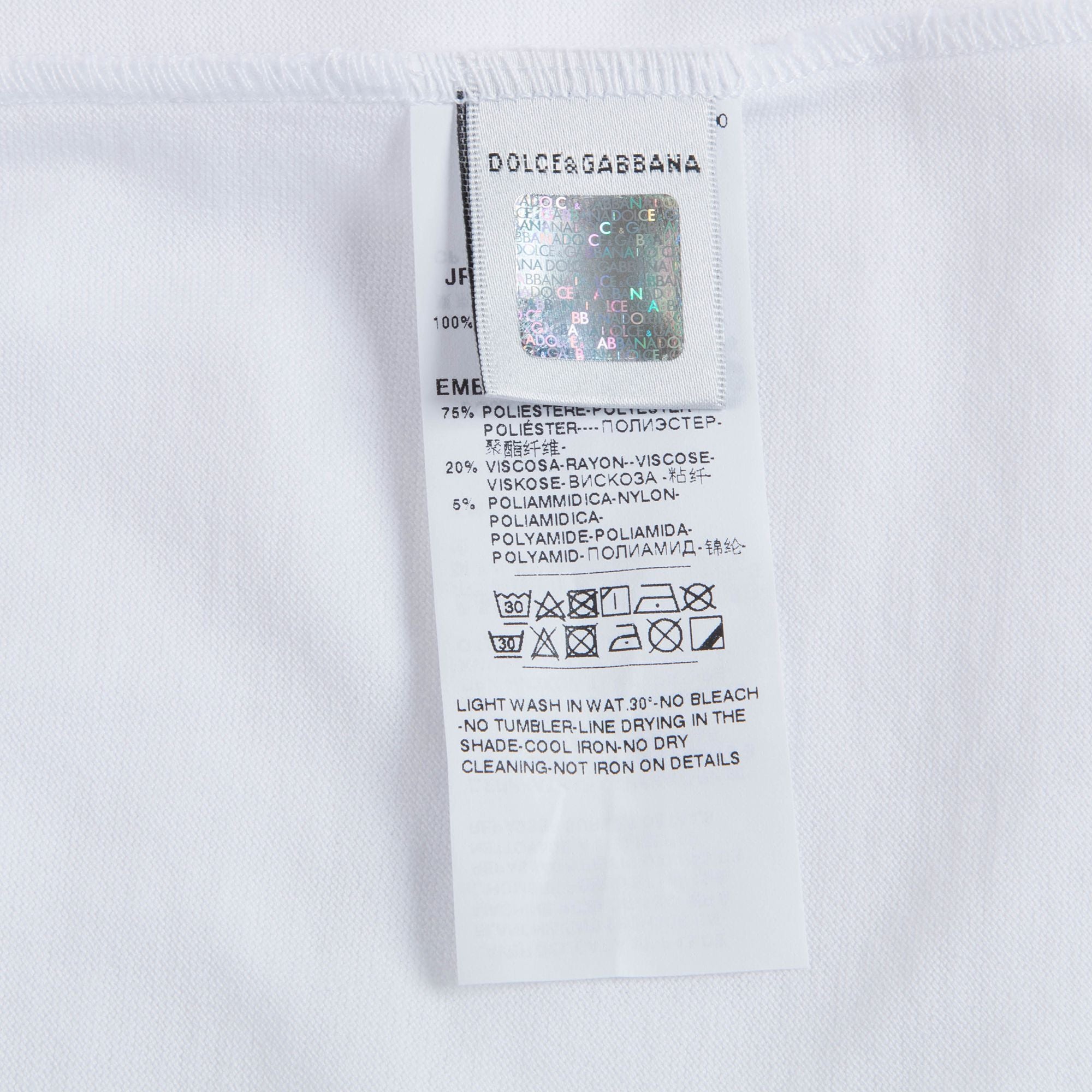 Girls White "Love" Cotton T-shirt