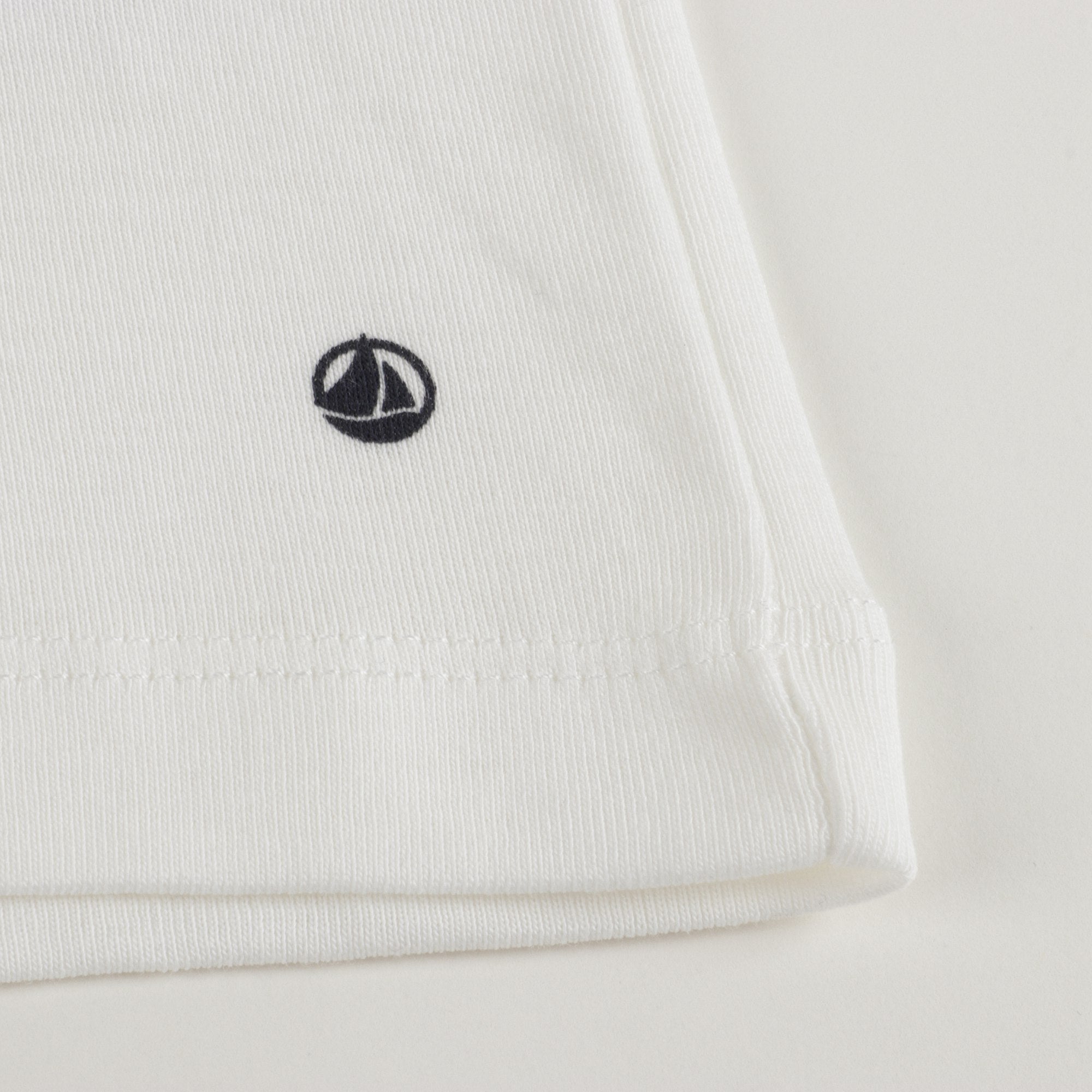 Girls White Cotton Turtleneck