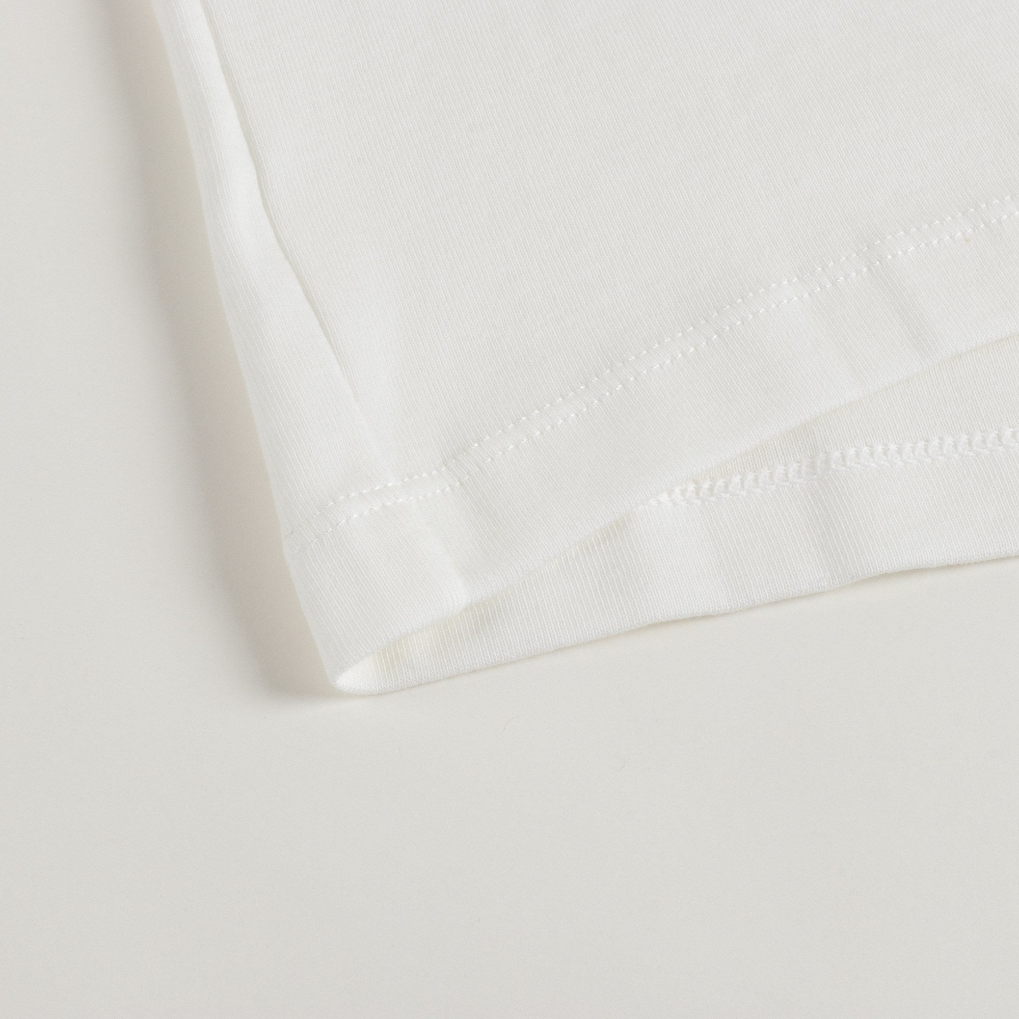 Girls White Cotton Turtleneck
