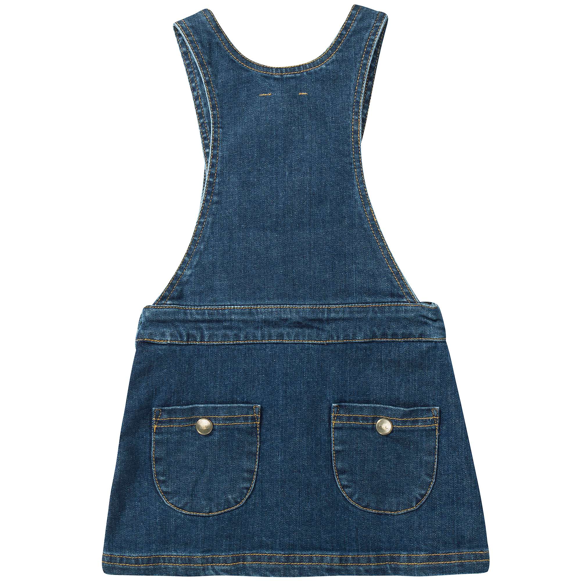 Girls Blue Denim Cotton Dress