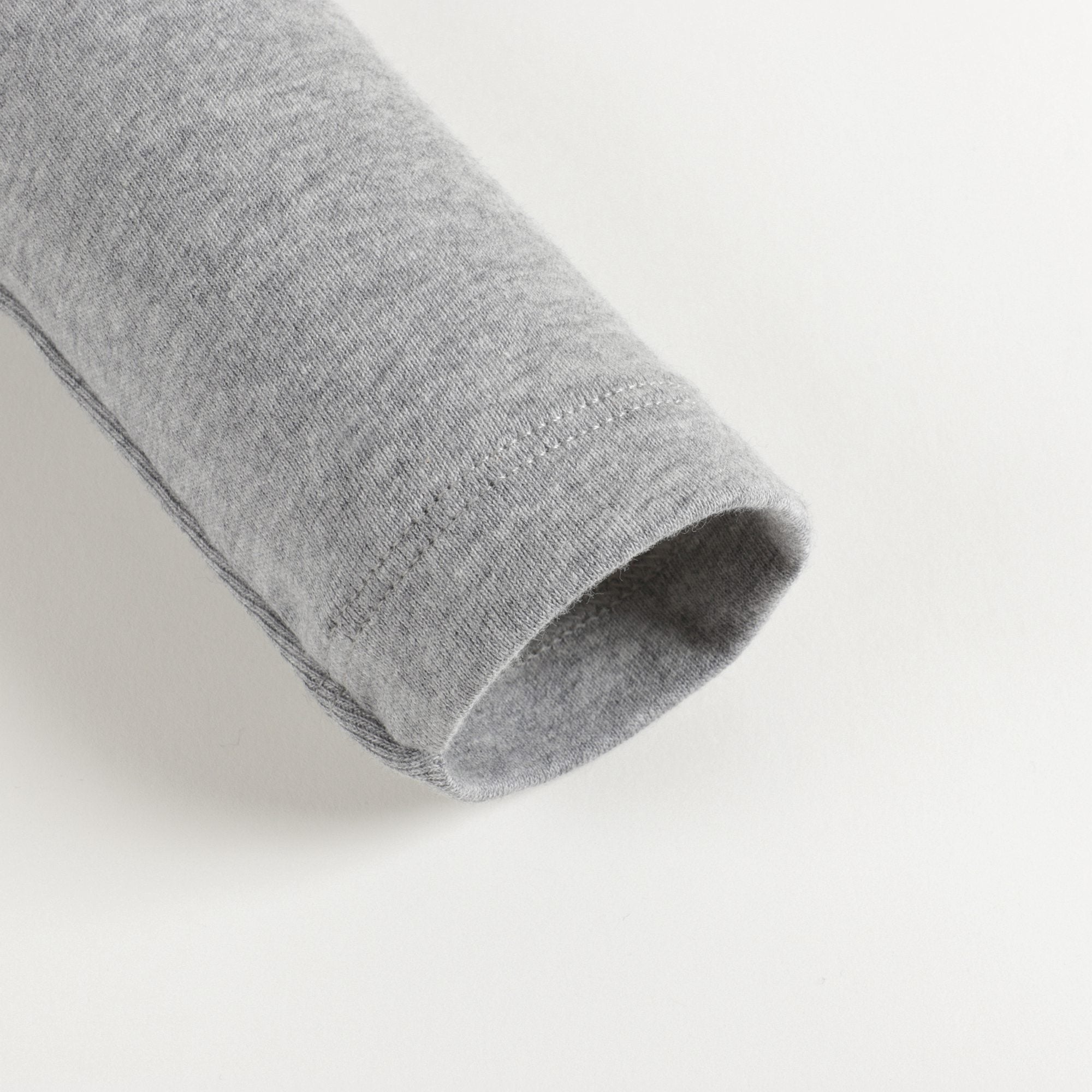 Girls Grey Cotton Turtleneck