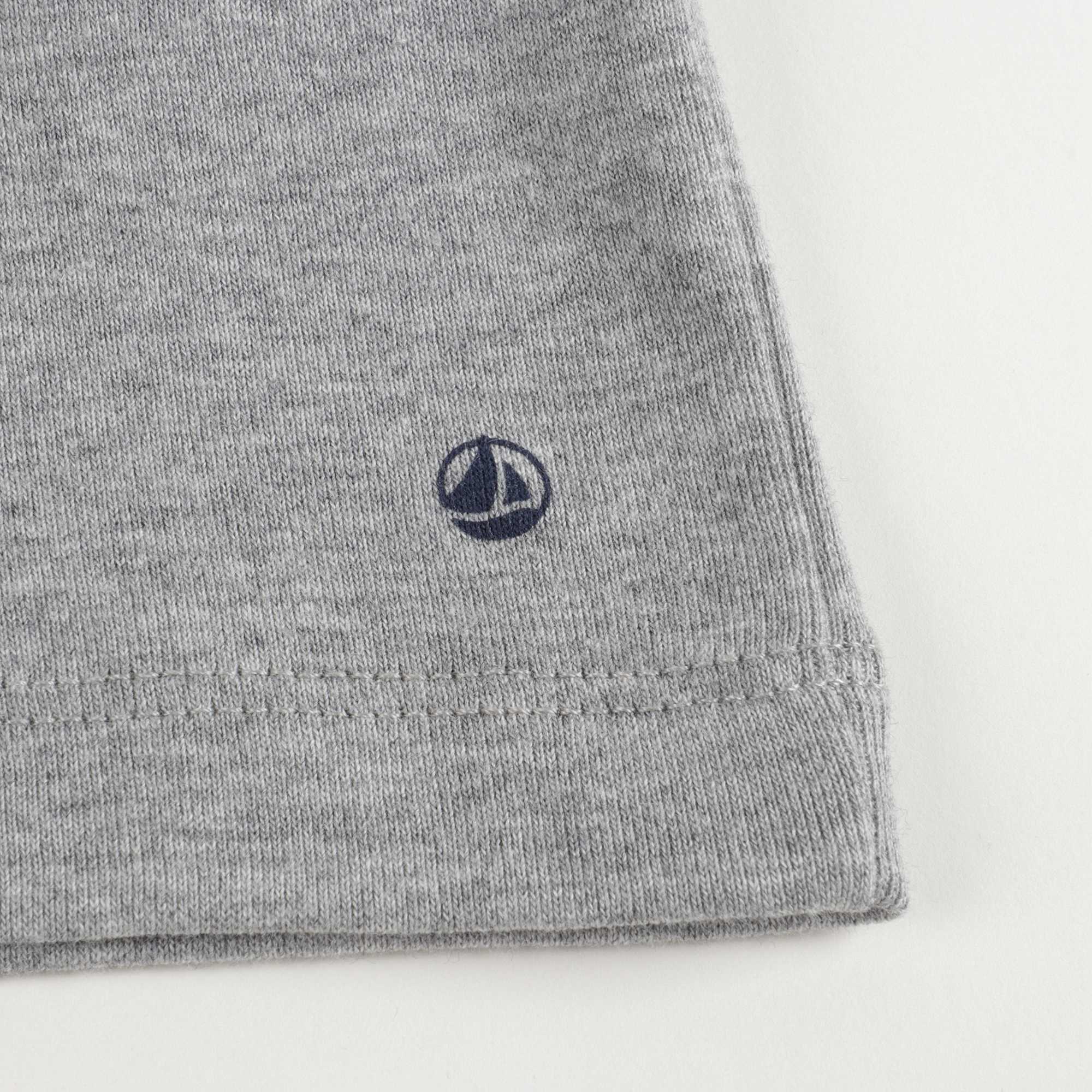 Girls Grey Cotton Turtleneck