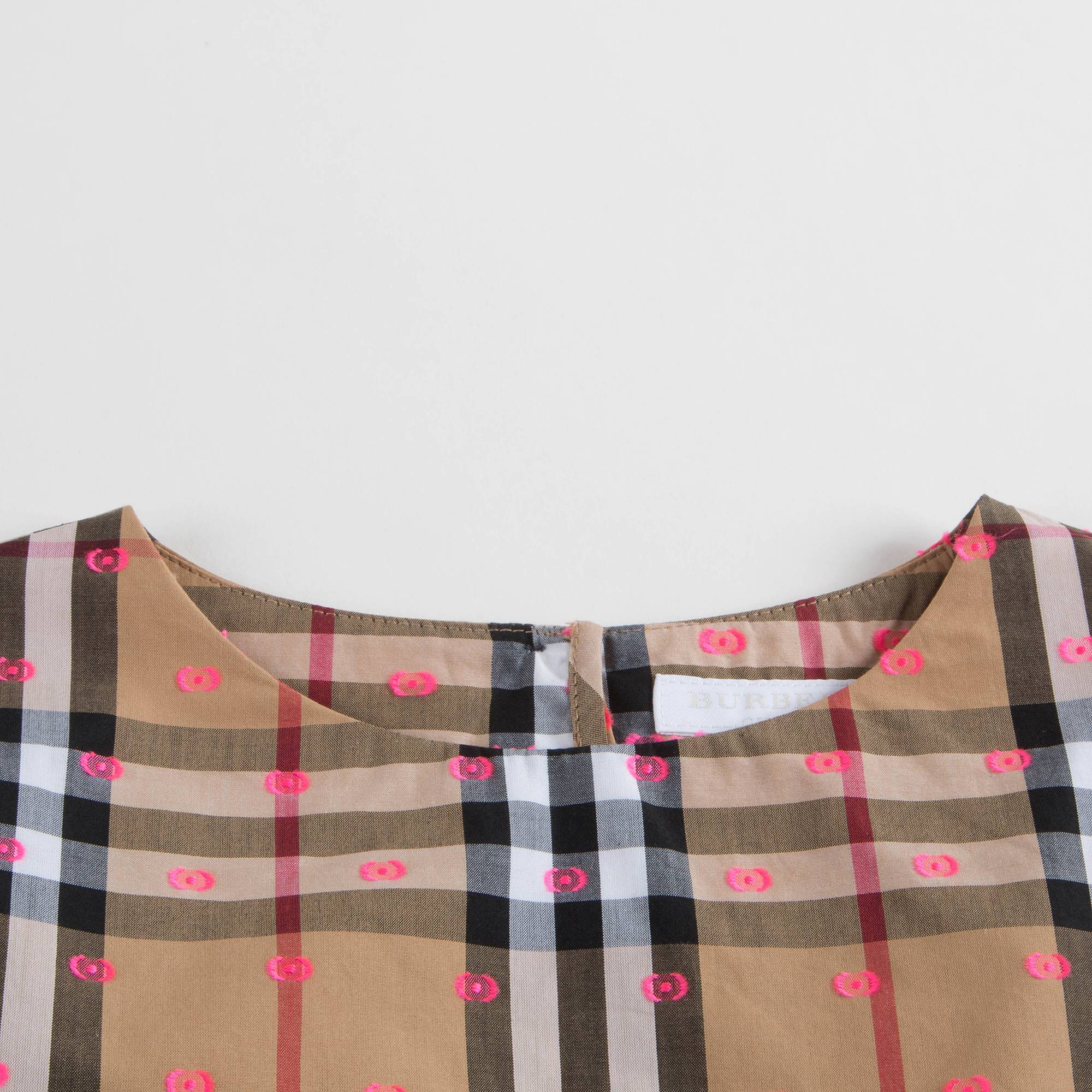 Girls Antique Yellow Cotton Dress
