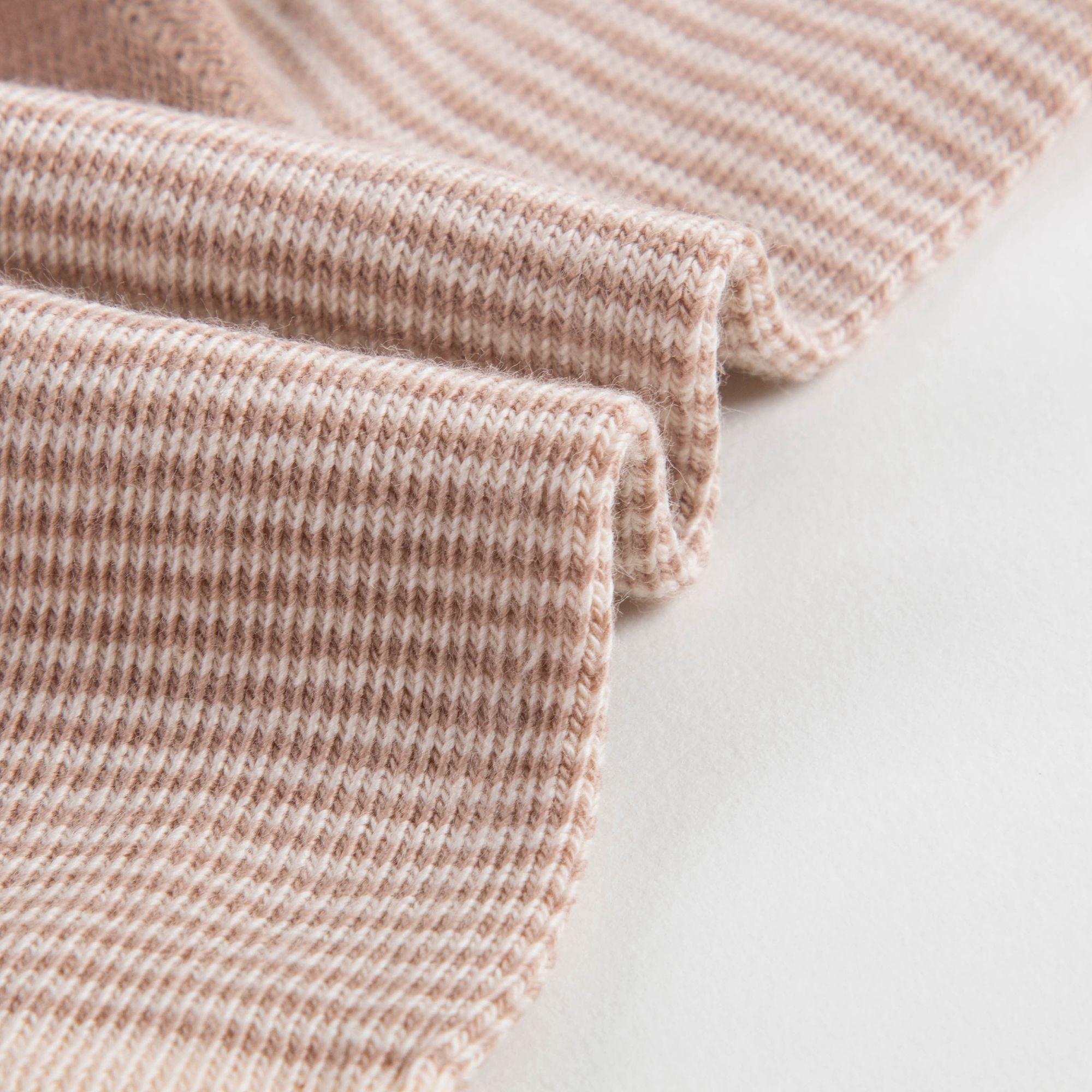 Girls Cream Stripe Cotton Socks
