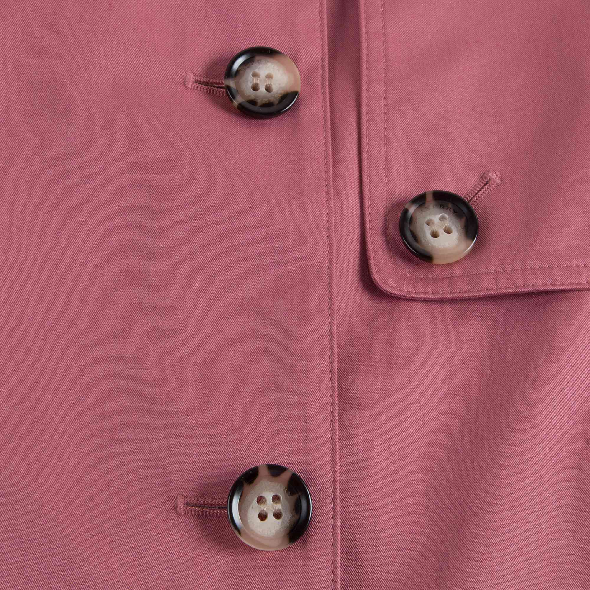 Girls Rose Pink Cotton Coat