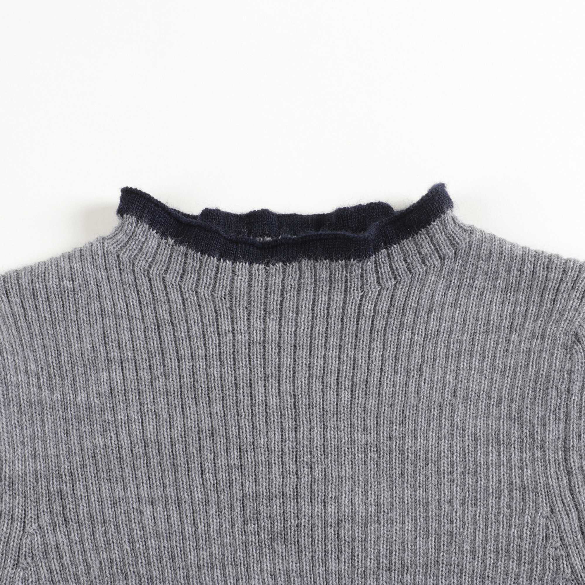Girls Slate Grey Wool Jumper