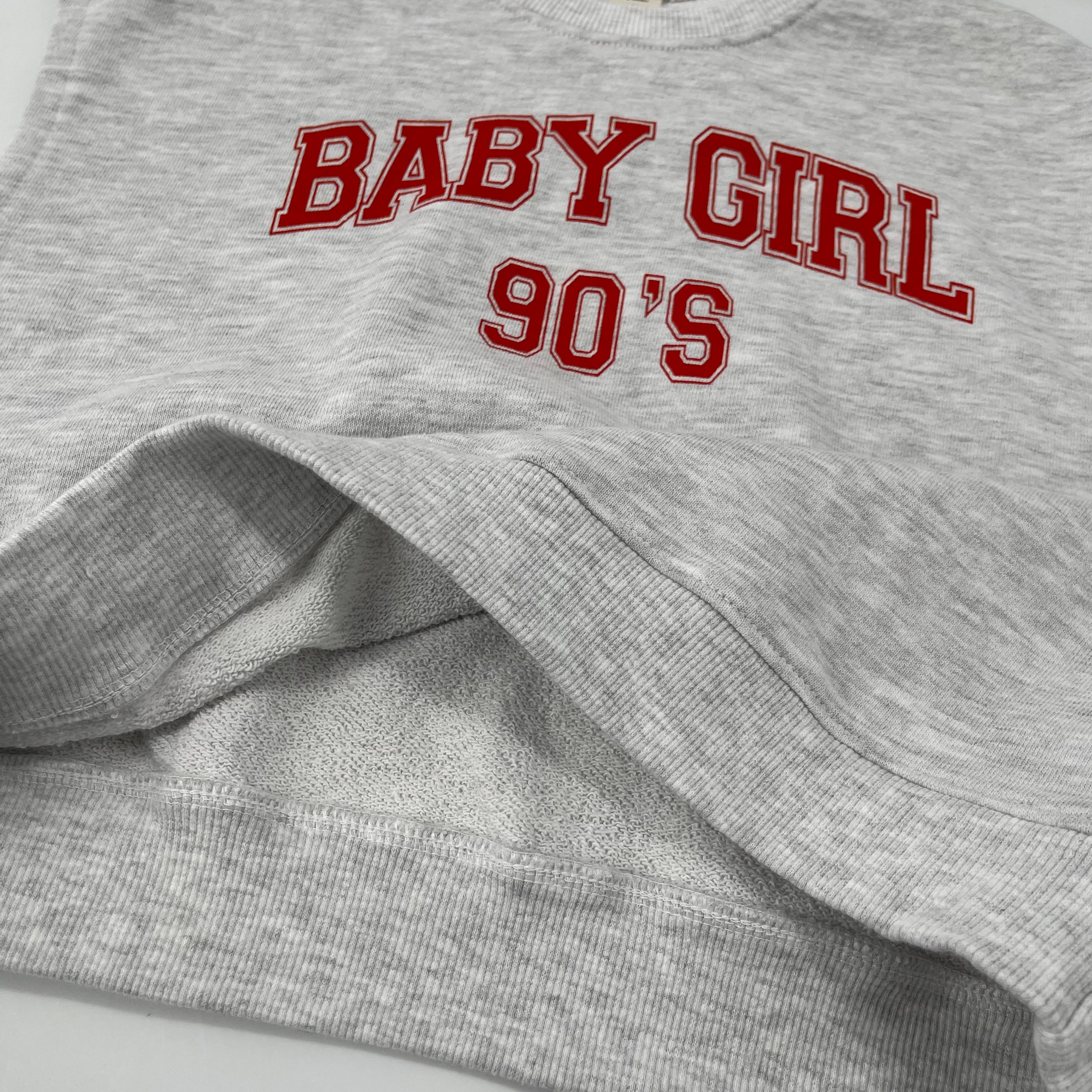 Girls Light Grey Logo Cotton Vest