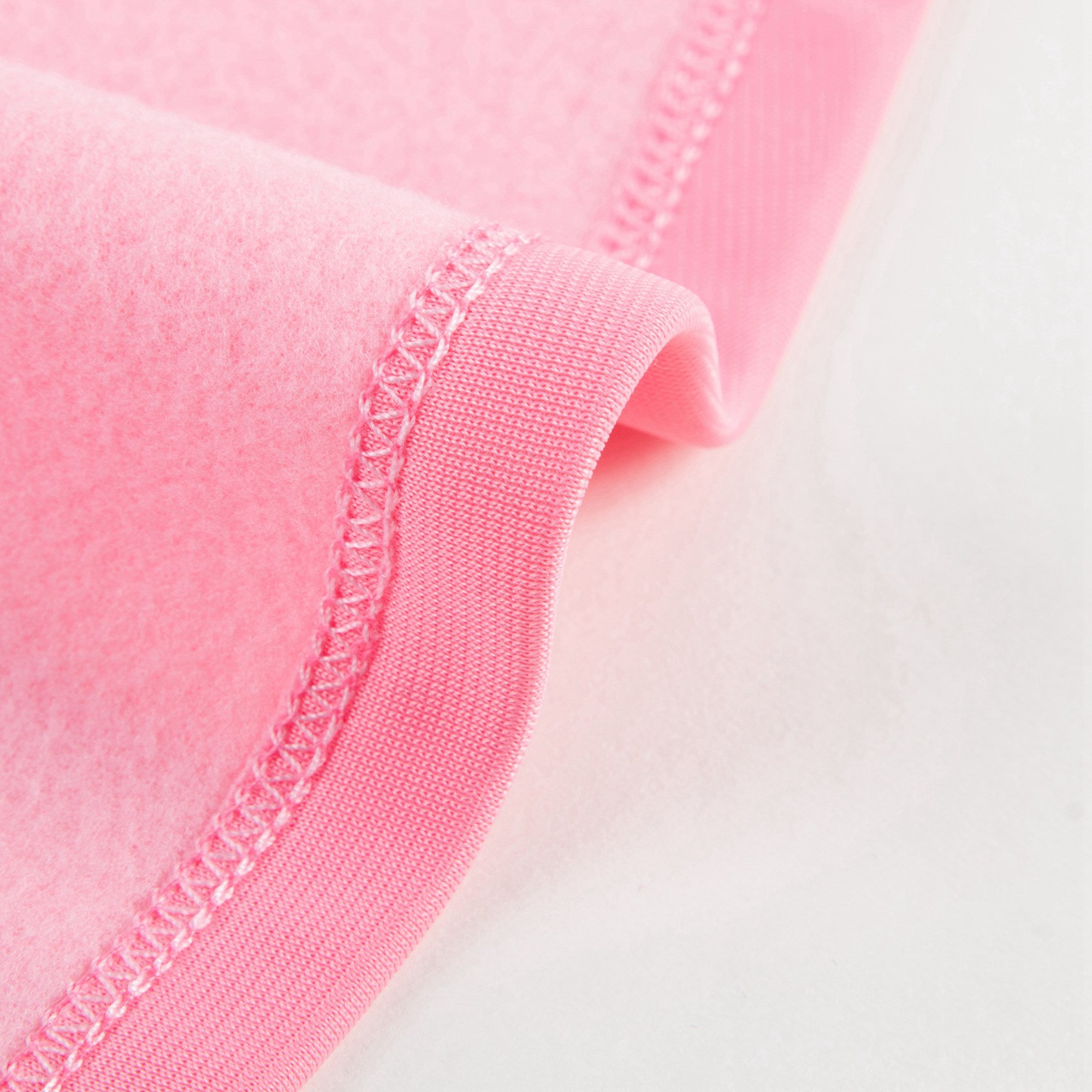 Girls Pink Jersey Skirt With Red Trim