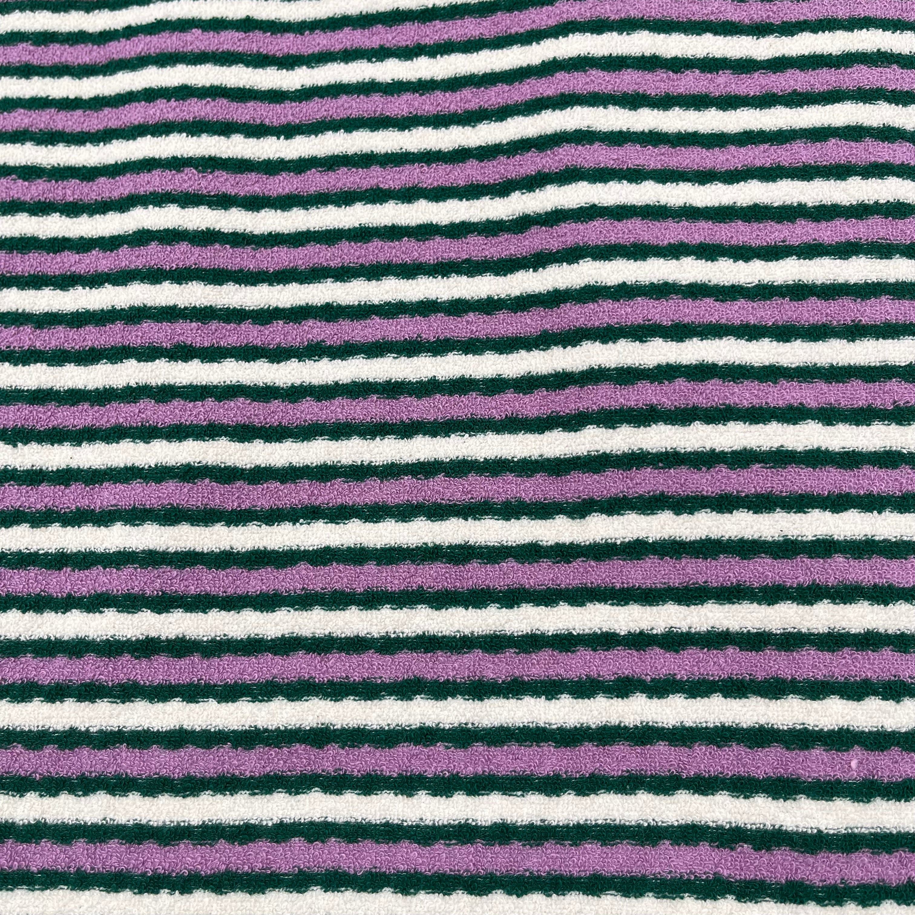 Girls Green Stripes Cotton Dress