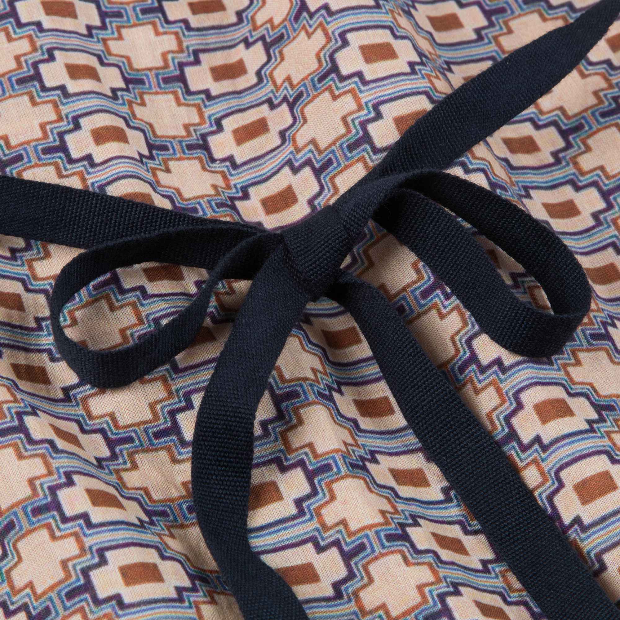 Girls Kaleido Blue Cotton Woven Dress