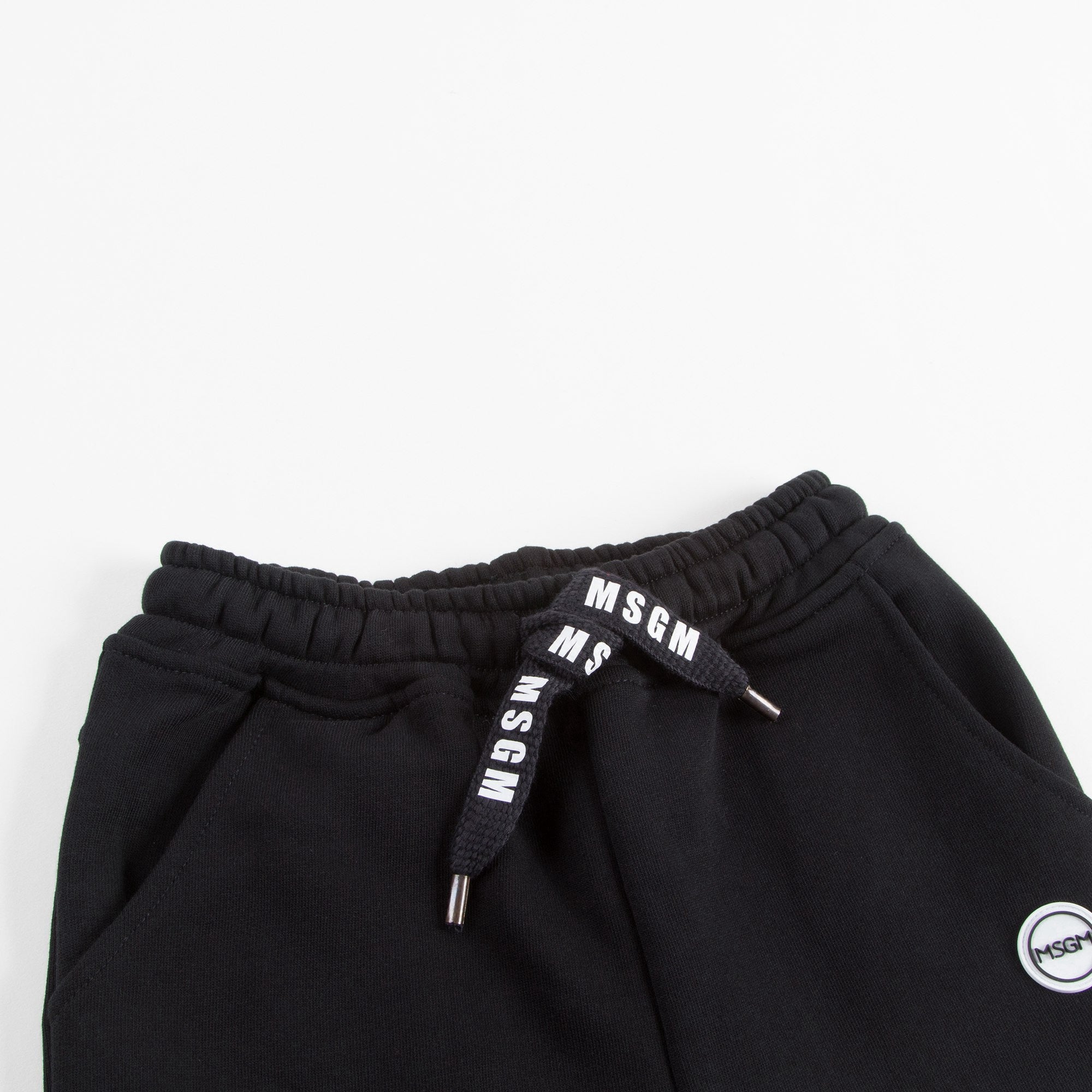 Girls Black Cotton Shorts