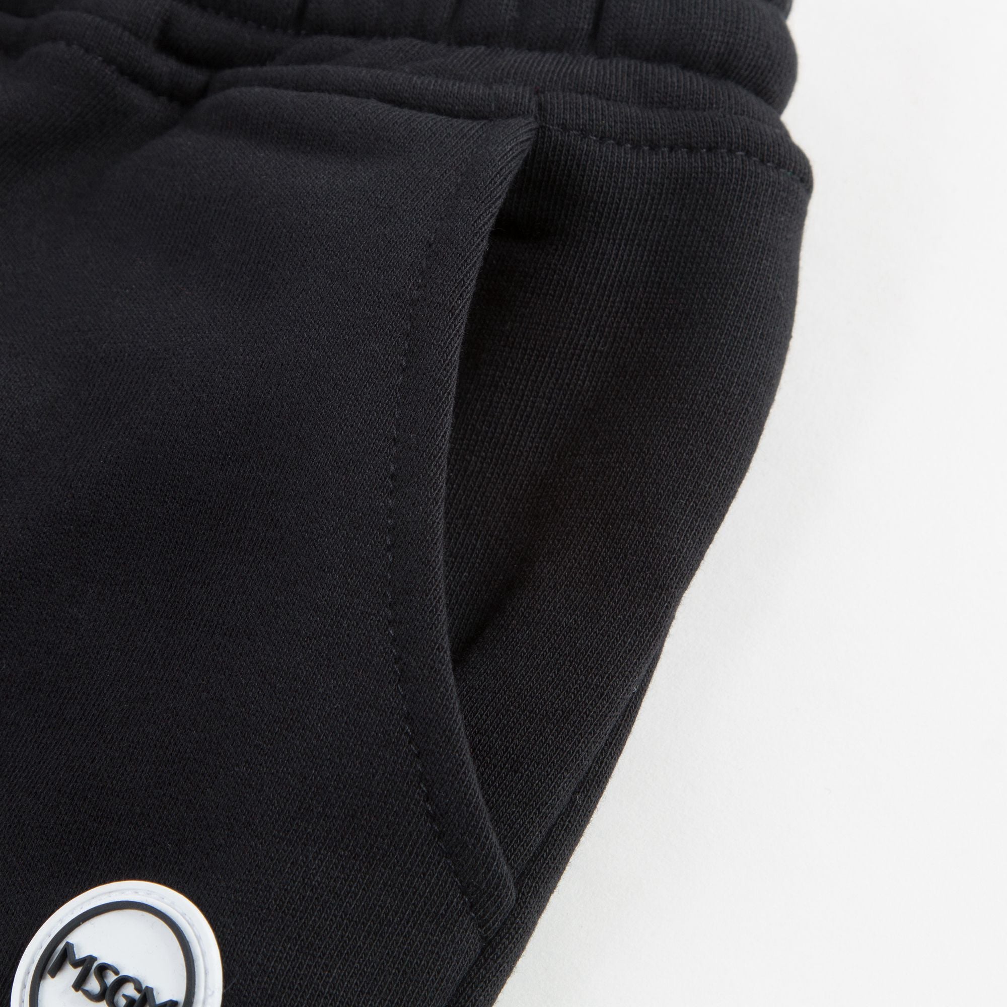 Girls Black Cotton Shorts