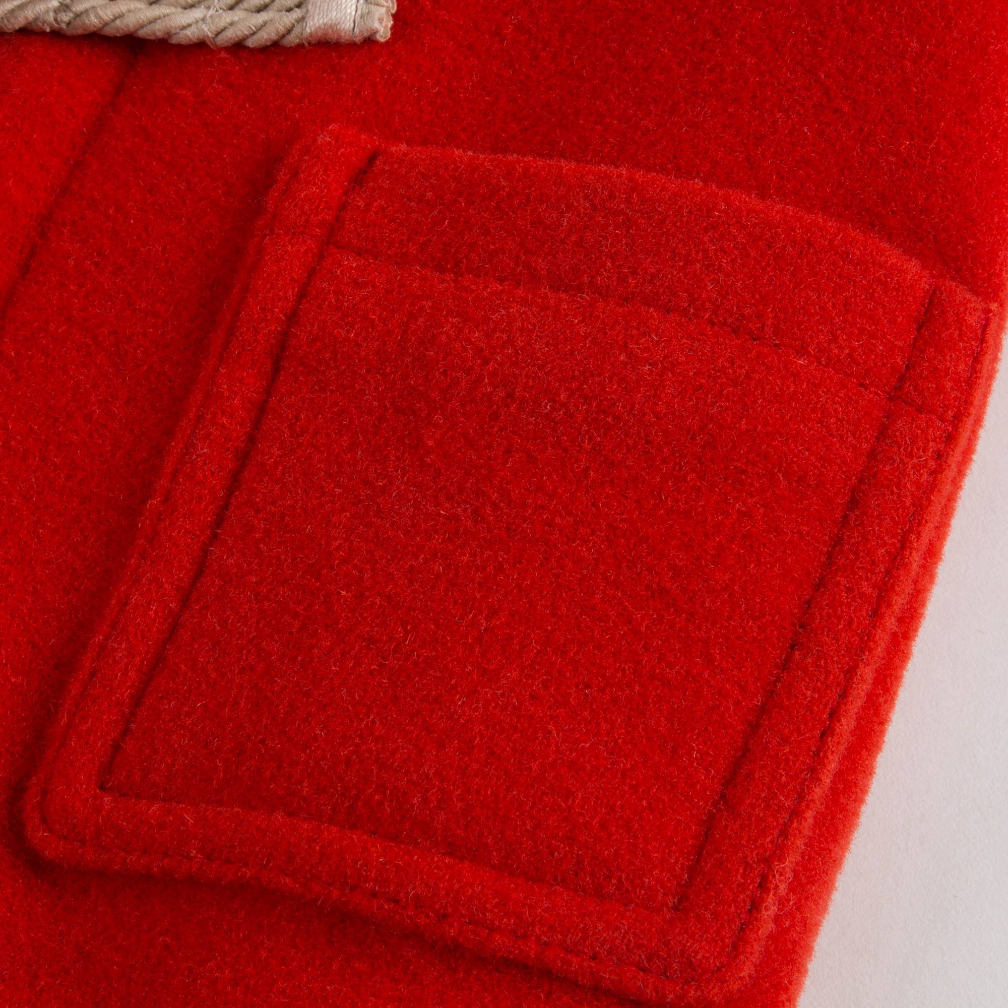 Baby Girls Orange Red Wool Coat