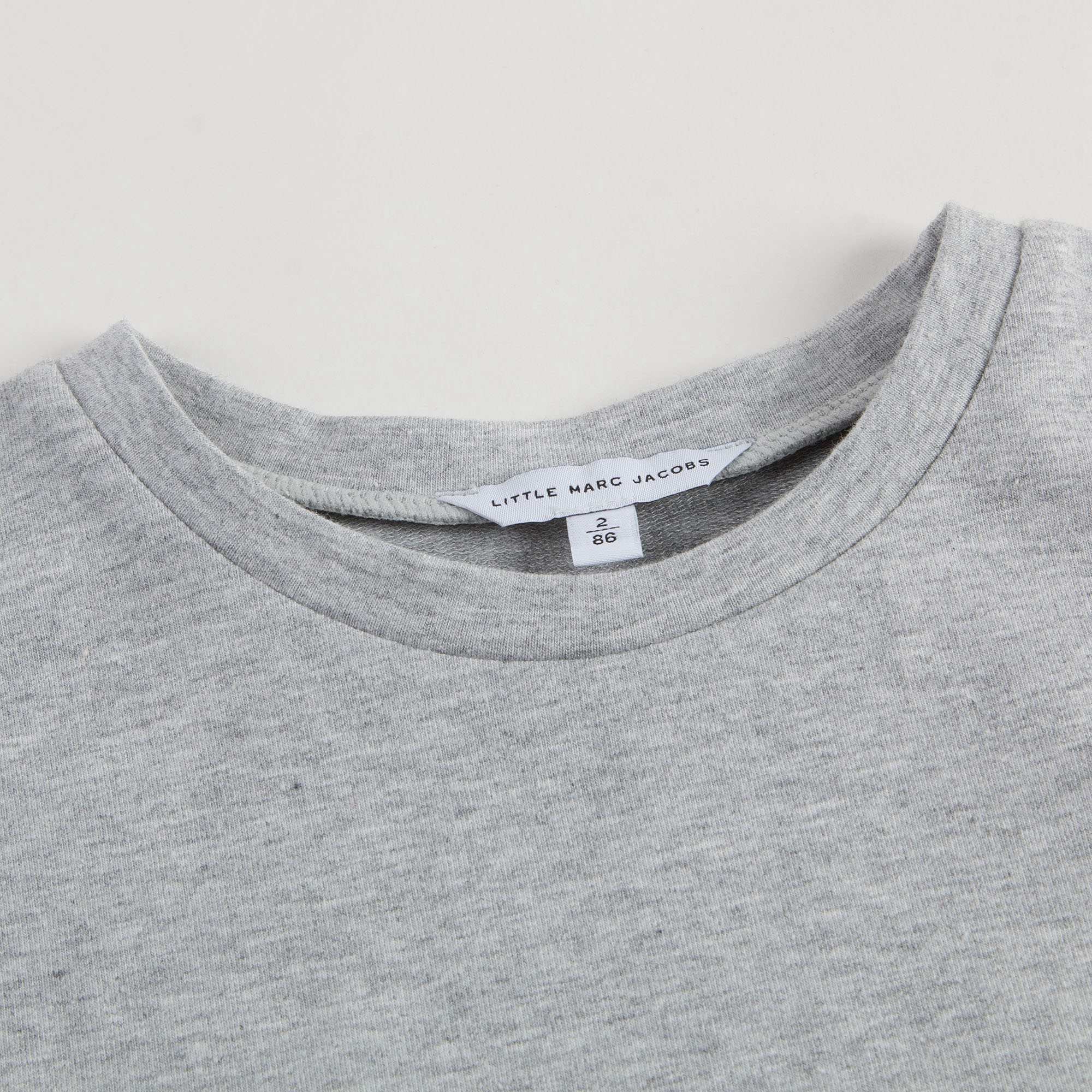 Girls Grey Printed Jersey Dress