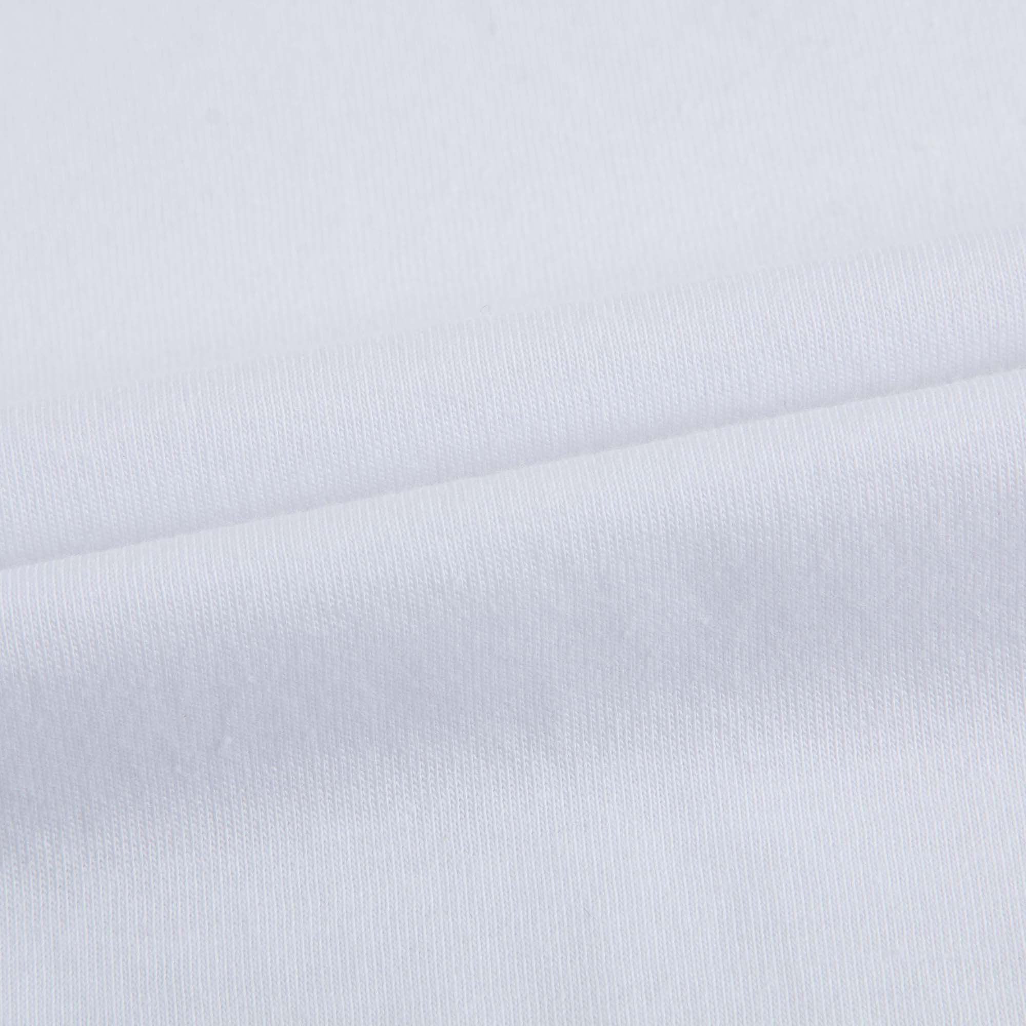 Baby Girls White Cotton Knitted Cuffs T-Shirt