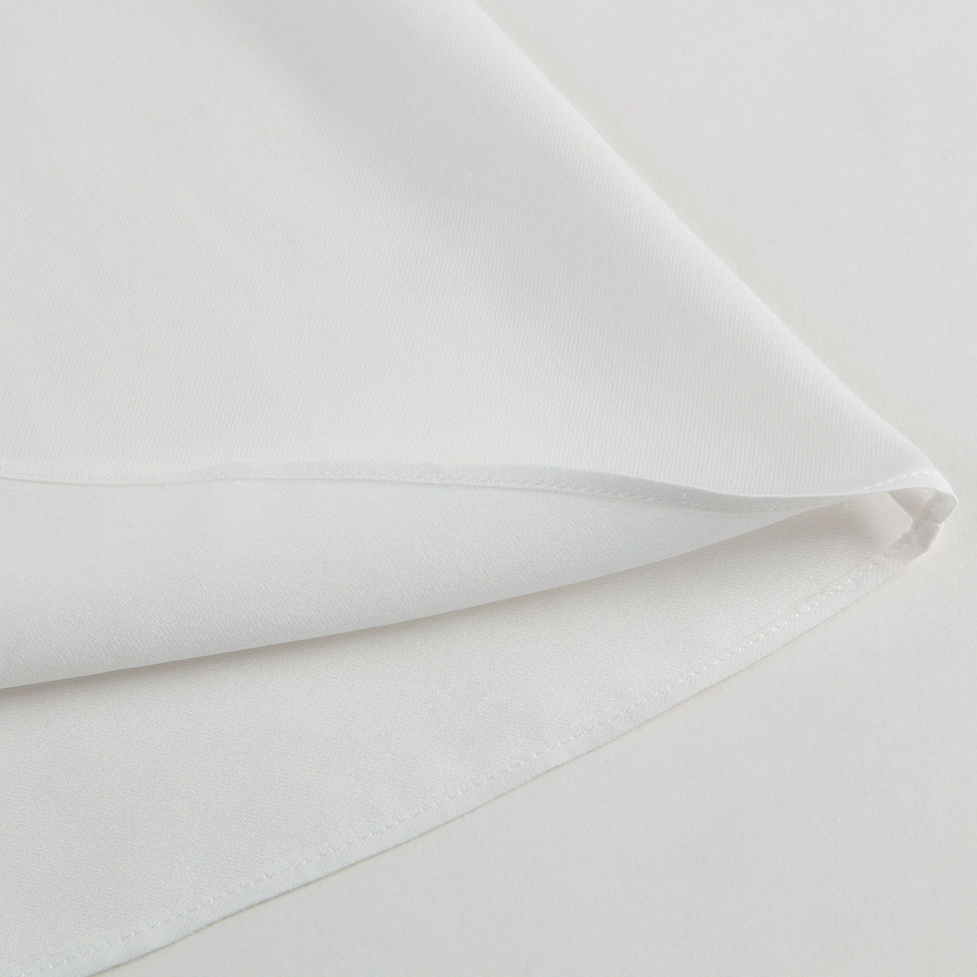 Girls White Ruffled Trims Silk Shirt